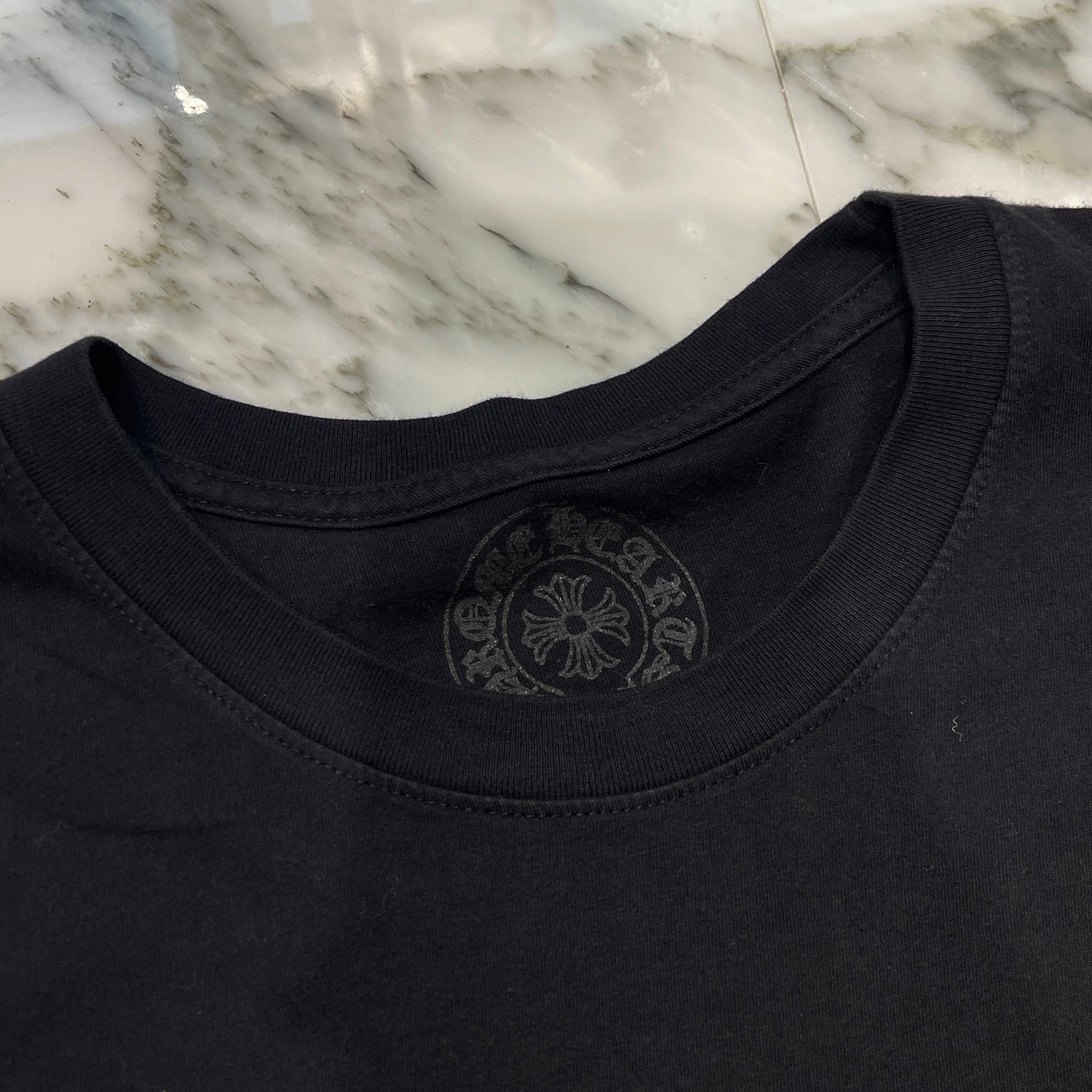 CHROME HEARTS King Taco 3 Cemetery Cross Print Long Sleeve Tee Size XL クロムハーツ キングタコ 3 セメタリークロス プリント ロングスリーブ Tシャツ サイズXL