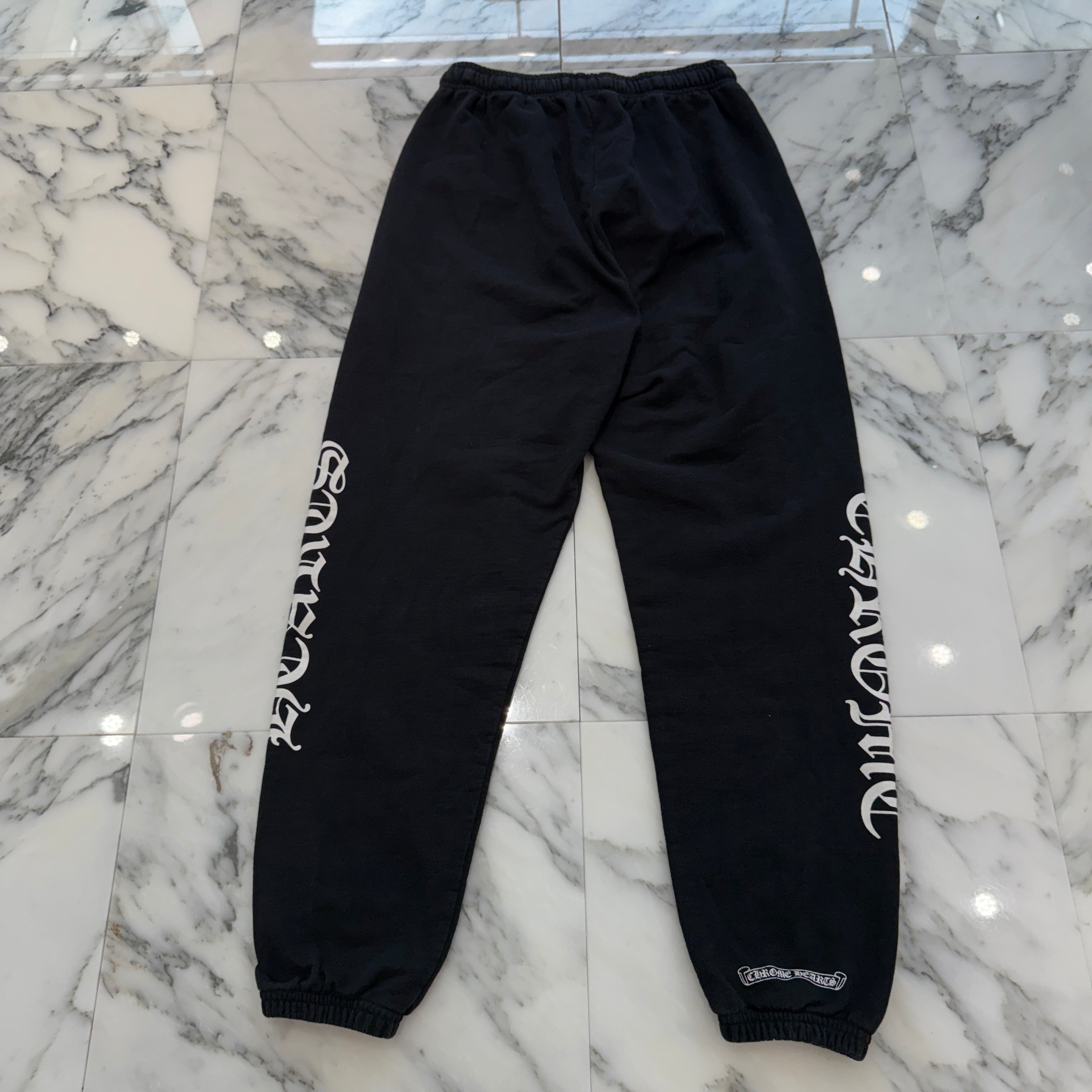 新品 クロムハーツ レギンス パンツ ホースシュー Mサイズ サイドロゴ CHROME HEARTS Horseshoe Side Logo Sweat Long Pants Size M