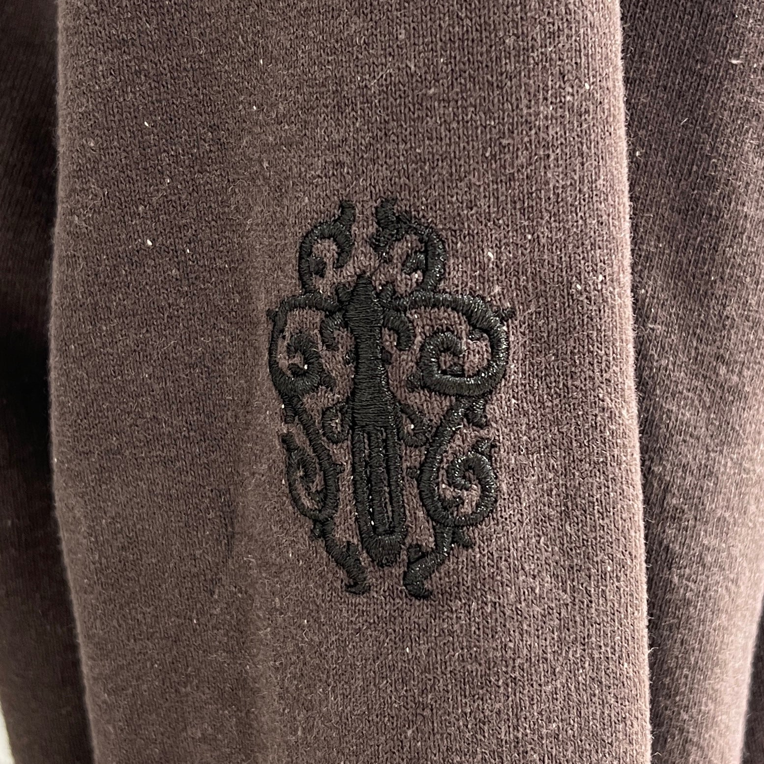 CHROME HEARTS YNOT Vertical Logo Embroidery Pullover Hoodie Size M クロムハーツ ワイノット ヴァーティカルロゴ刺繍 プルオーバーフーディ サイズM
