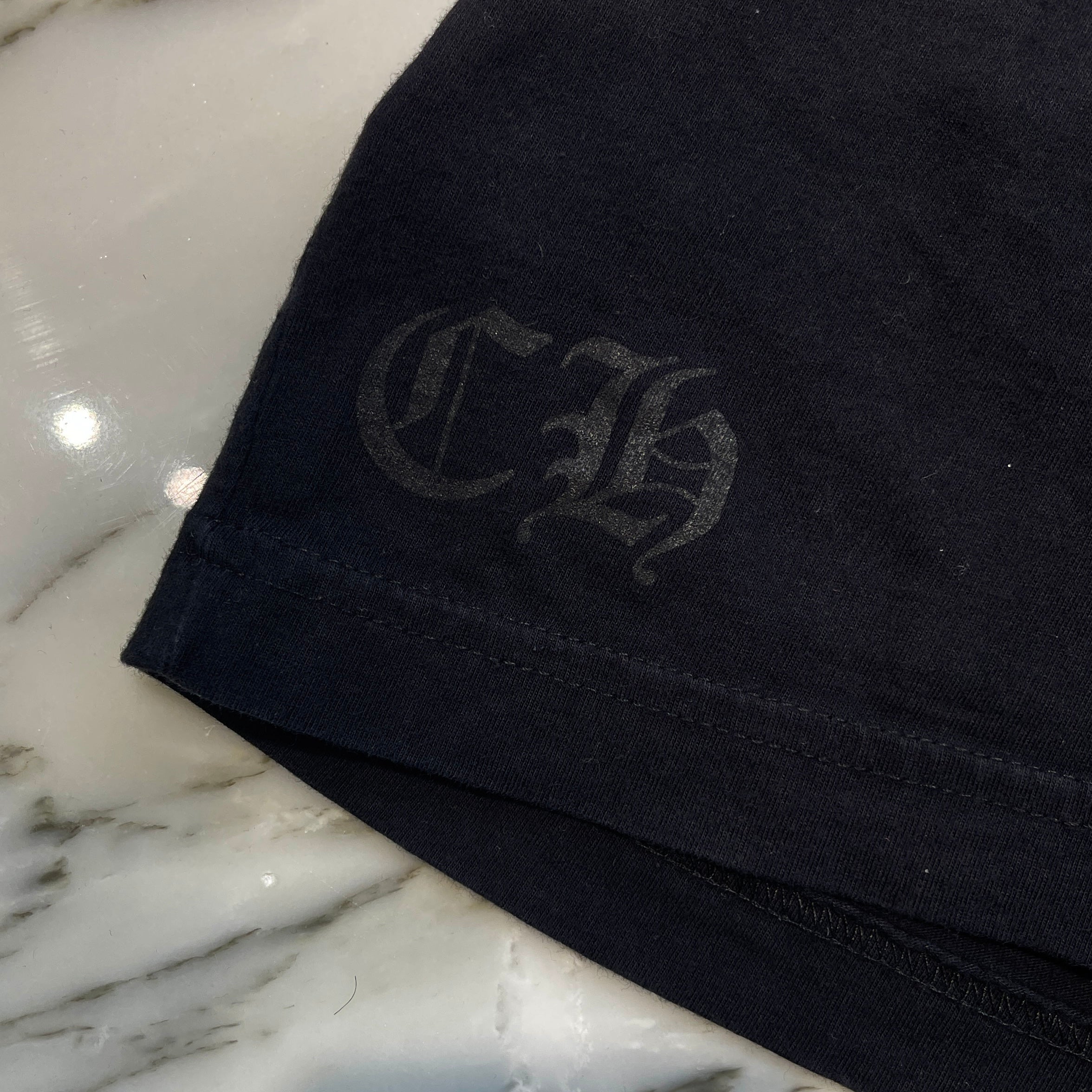 CHROME HEARTS King Taco 3 Cemetery Cross Print Long Sleeve Tee