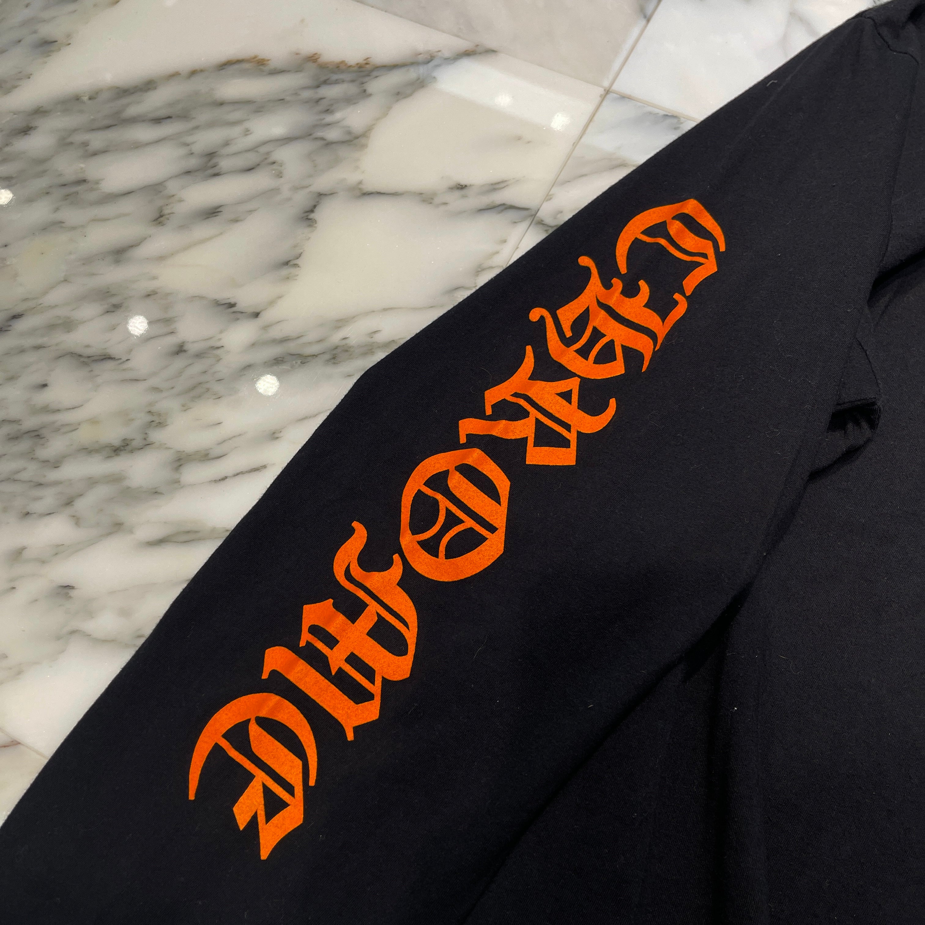 CHROME HEARTS King Taco 3 Cemetery Cross Print Long Sleeve Tee Size XL クロムハーツ キングタコ 3 セメタリークロス プリント ロングスリーブ Tシャツ サイズXL