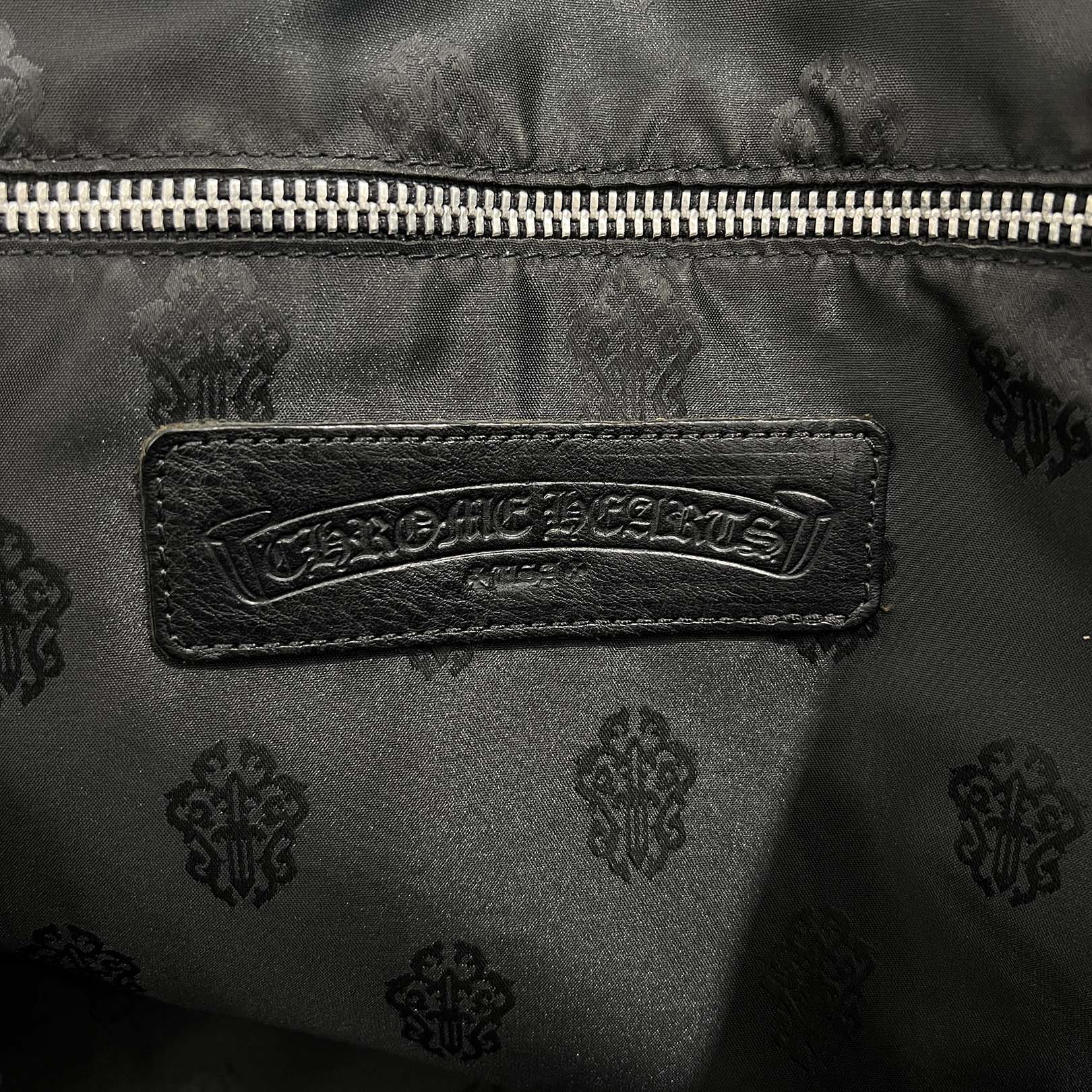 CHROME HEARTS 3 Cemetery Cross Patch FS Leather Tote Bag クロムハーツ 3セメタリークロスパッチ FS レザートートバッグ