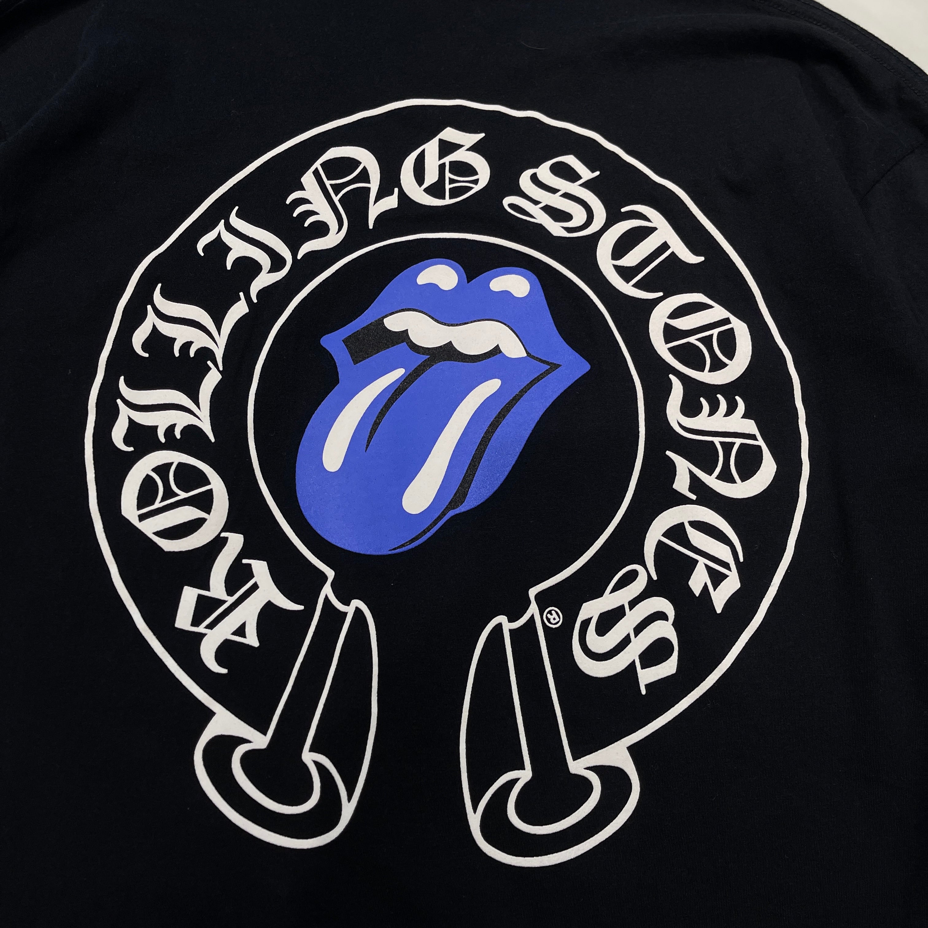 CHROME HEARTS × The Rolling Stones Lip & Tongue Horseshoe Long