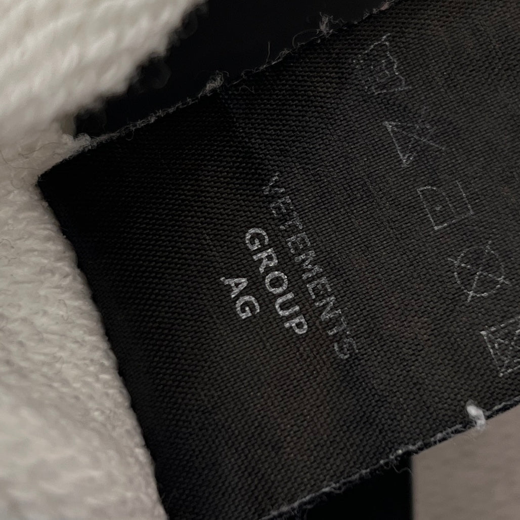 VETEMENTS 2022SS Logo Label Pullover Hoodie UE52TR380W Size S ヴェトモン ロゴラベル プルオーバーフーディー サイズS