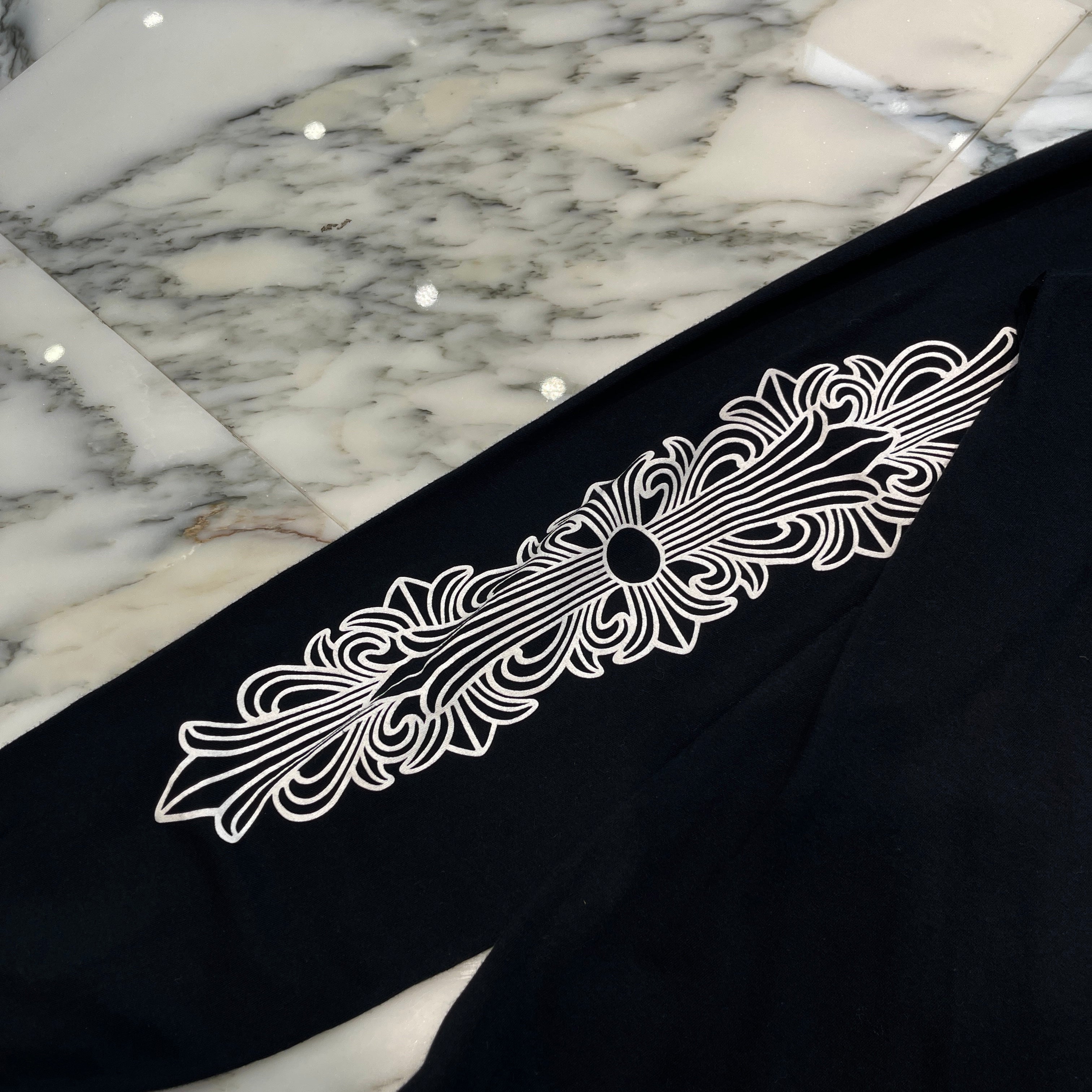 CHROME HEARTS × The Rolling Stones Lip & Tongue Horseshoe Long Sleeve Tee Size XL クロムハーツ × ザ ローリングストーンズ リップ&タン ホースシュー ロングスリーブ Tシャツ サイズXL