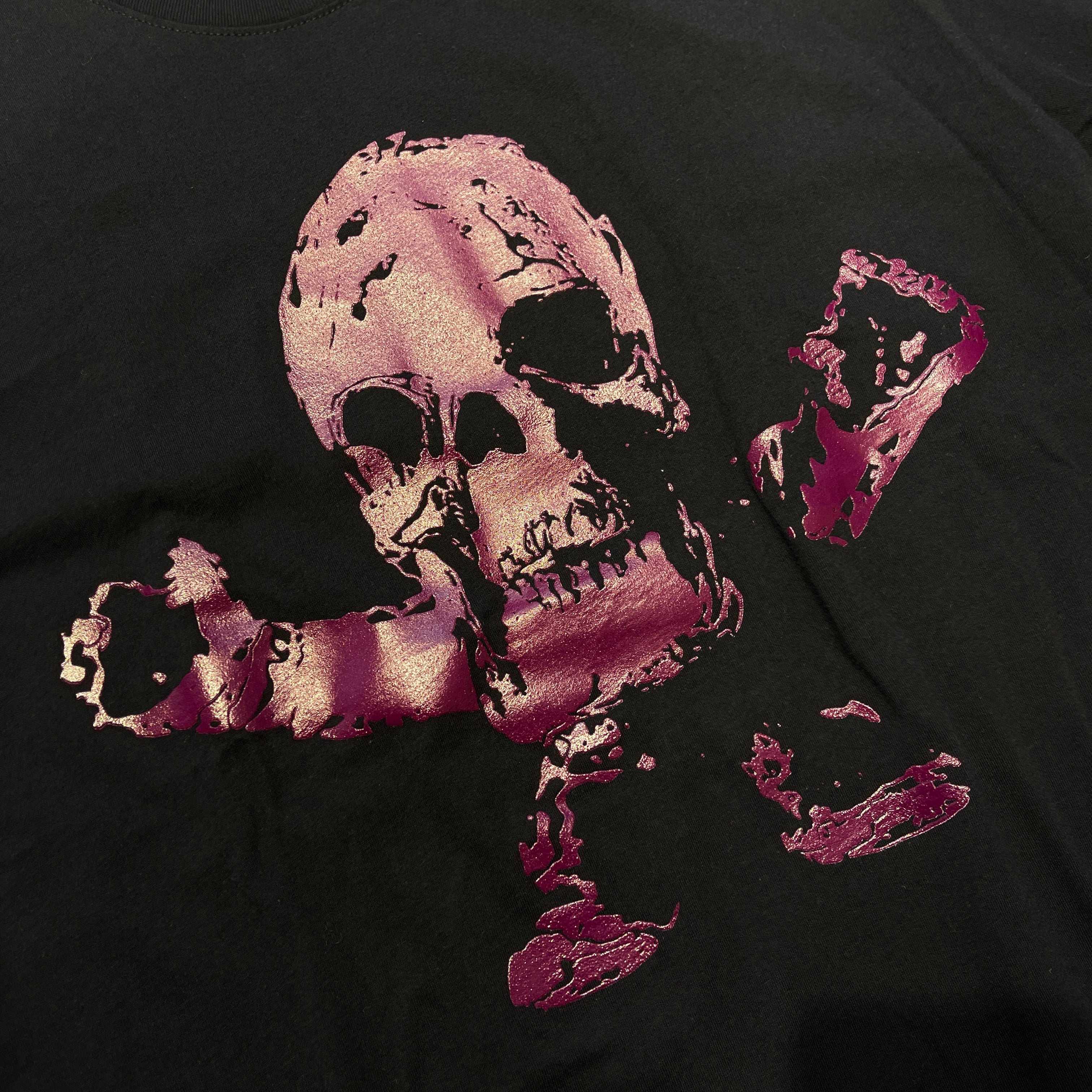 CHROME HEARTS FOTI Neon Purple Back Scroll Logo Tee Size L クロムハーツ フォティ ネオンパープル バックスクロール ロゴTシャツ サイズL