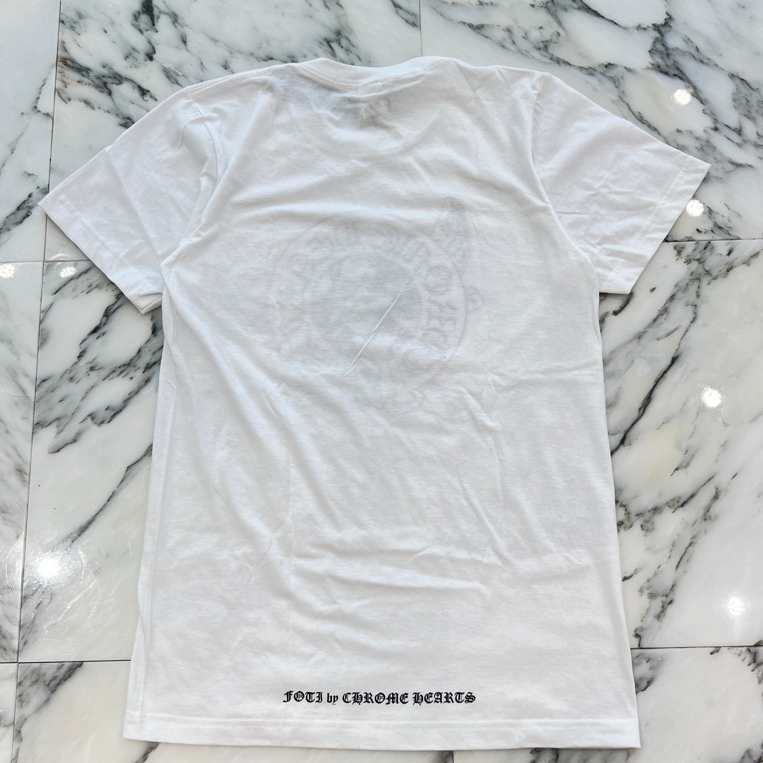 CHROME HEARTS JOE FOTI Skull Horseshoe Print Tee Size S クロムハーツ ジョーフォティ スカル ホースシュー プリント Tシャツ サイズS