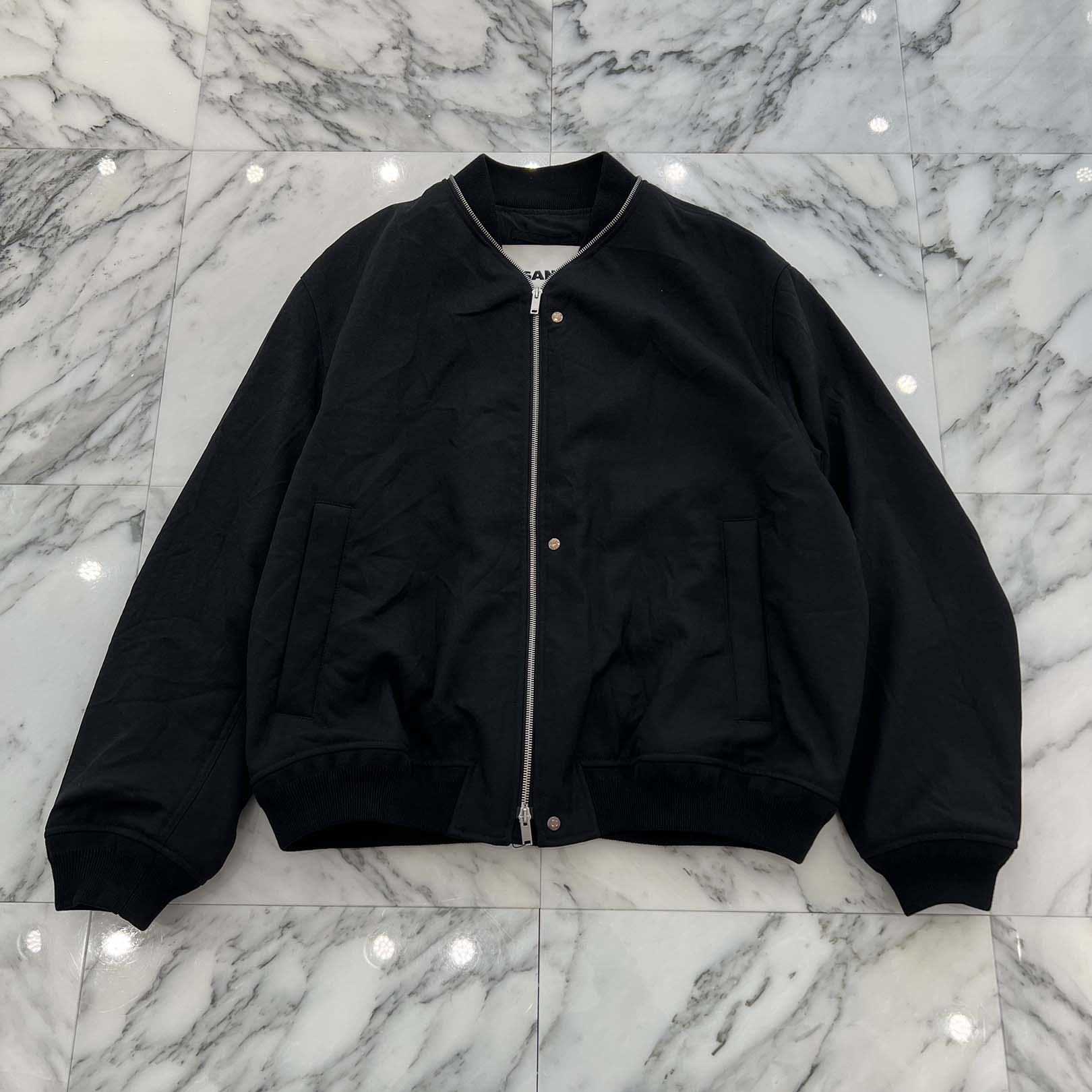 JIL SANDER 2016AW Padded Zip Bomber Jacket JSMT420501MT44270012 Size 50 ジルサンダー 中綿入りジップデザインボンバーブルゾン サイズ50