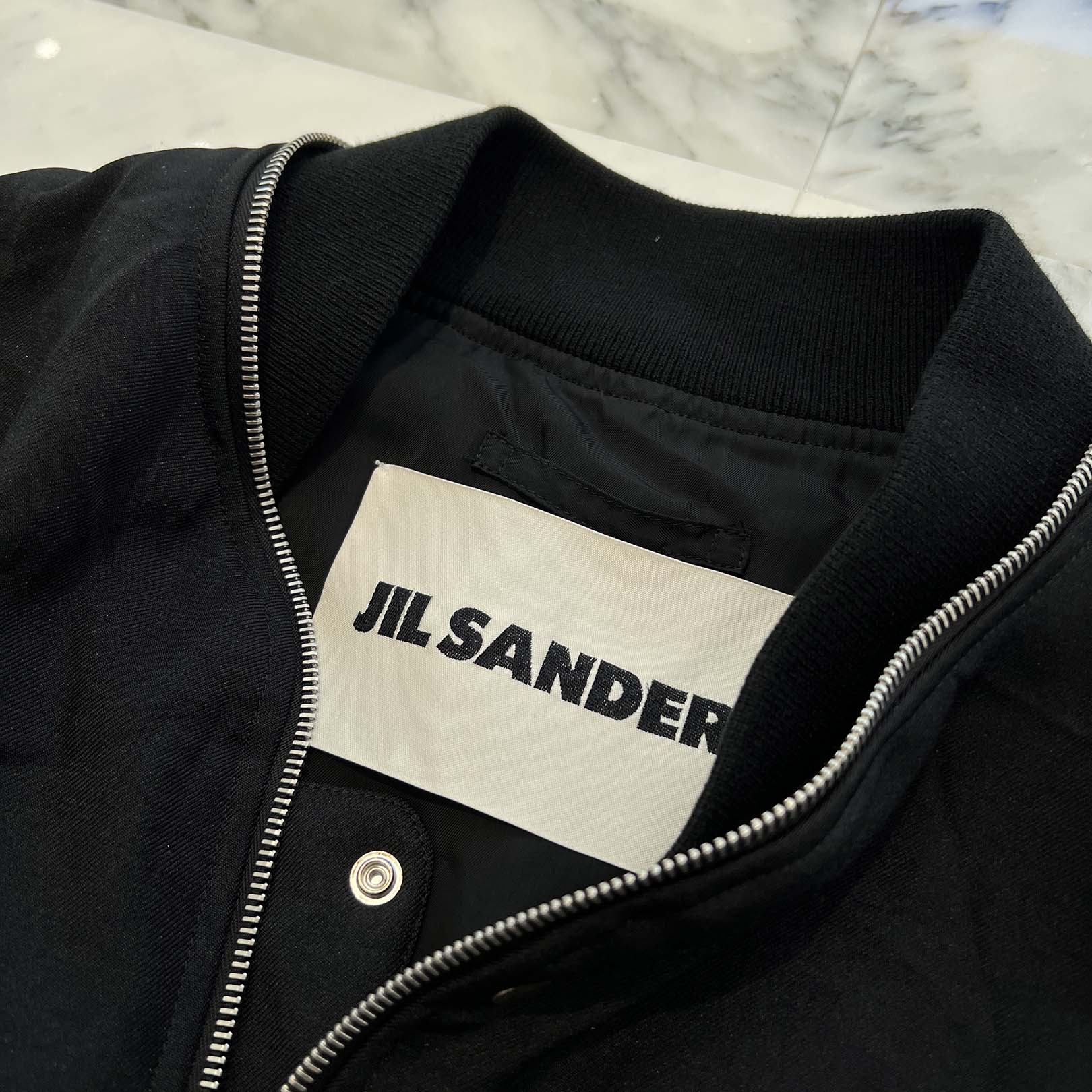 JIL SANDER 2016AW Padded Zip Bomber Jacket JSMT420501MT44270012 Size 50 ジルサンダー 中綿入りジップデザインボンバーブルゾン サイズ50