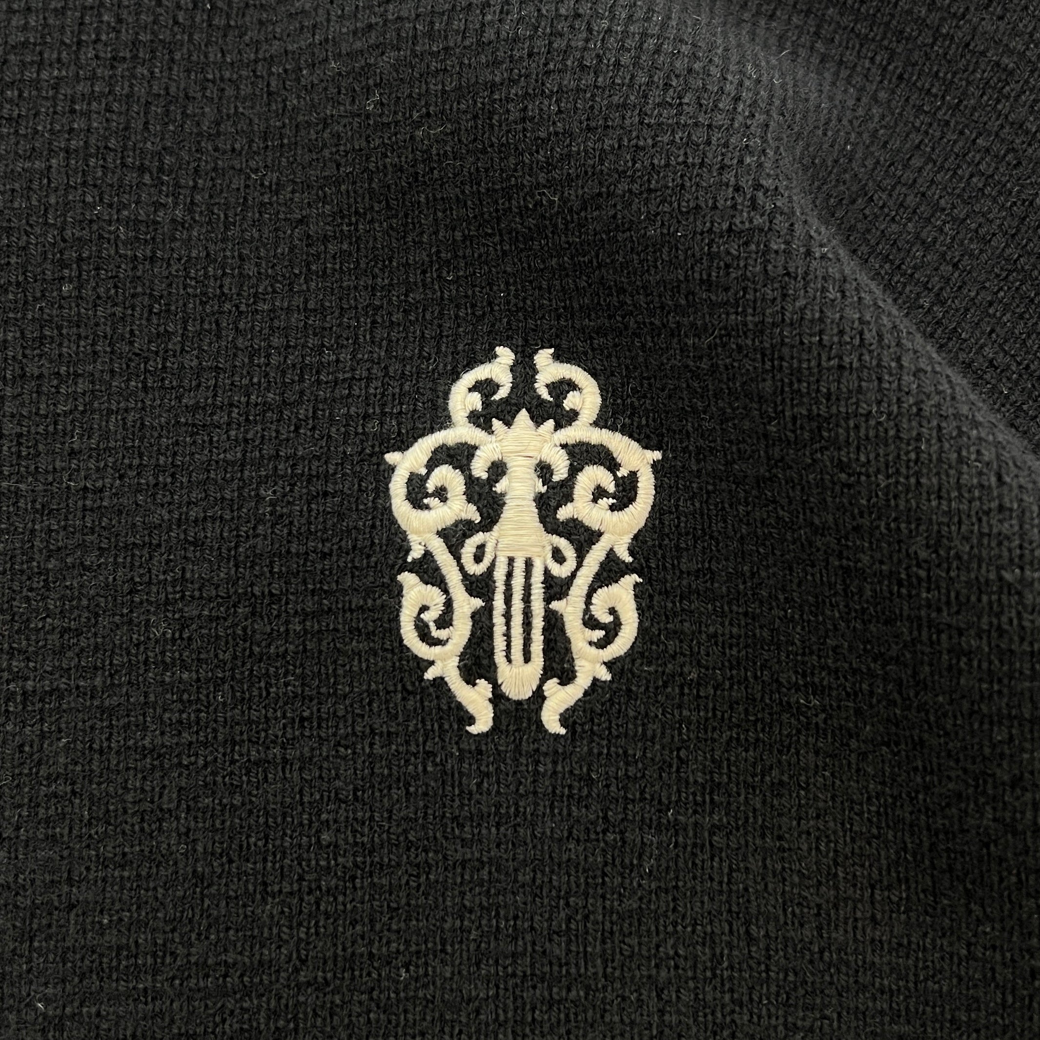 CHROME HEARTS YNOT Vine Dagger Embroidery Cashmere Sweater Size M クロムハーツ ワイノット ヴァインダガー刺繍 カシミヤ セーター サイズM