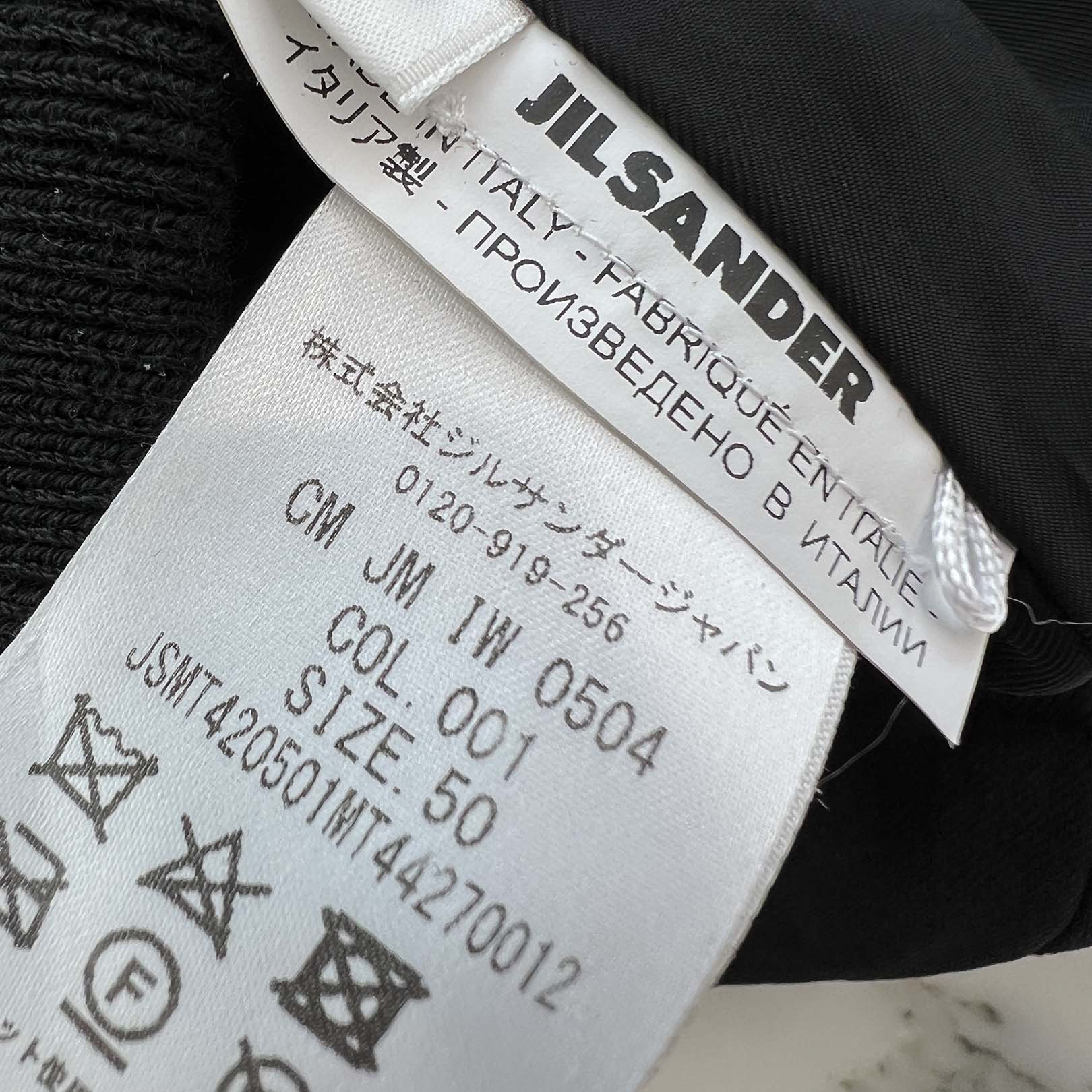 JIL SANDER 2016AW Padded Zip Bomber Jacket JSMT420501MT44270012 Size 50 ジルサンダー 中綿入りジップデザインボンバーブルゾン サイズ50