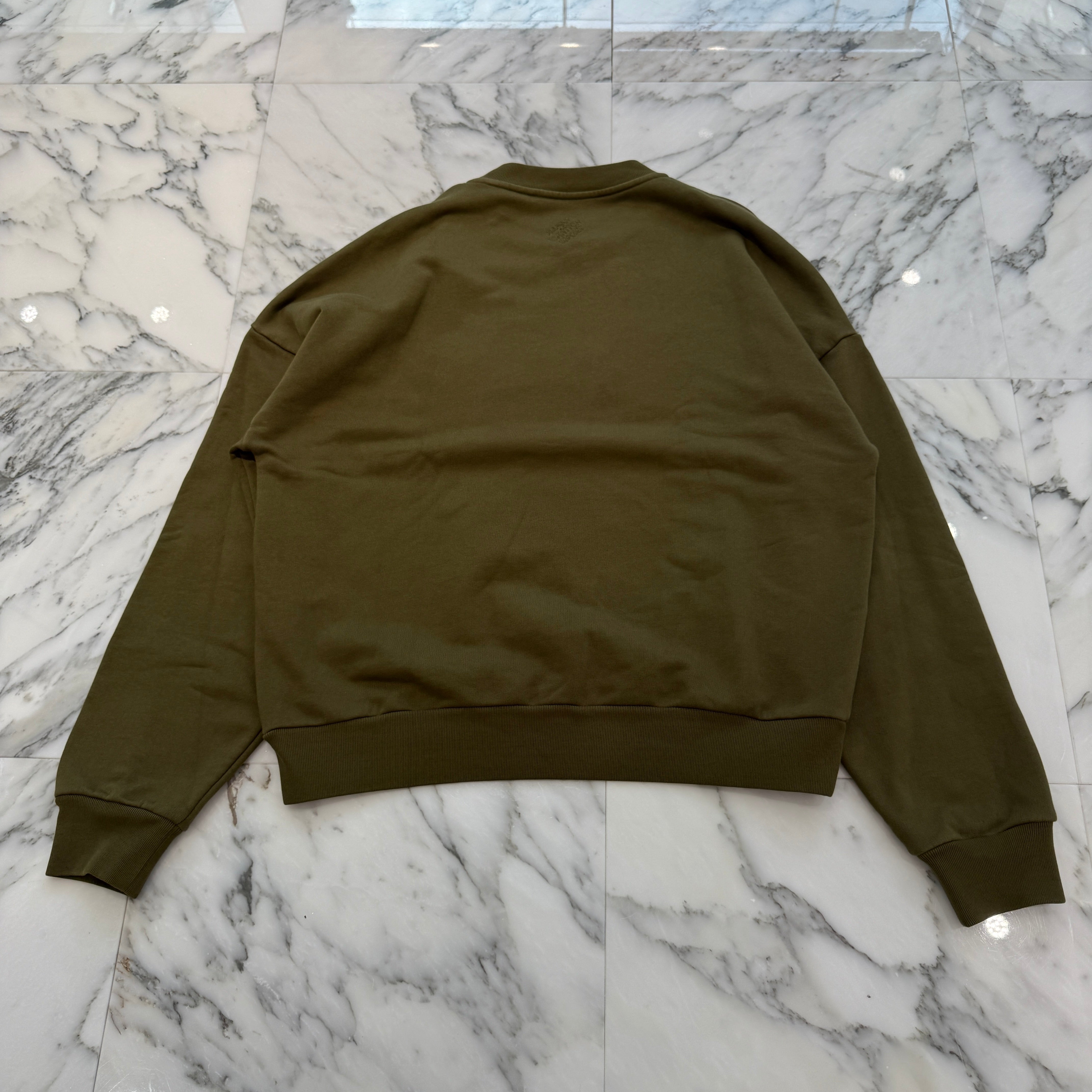 LOUIS VUITTON 2024SS Cotton Signature Logo Crewneck Sweat Shirt HQY88W Size S ルイヴィトン コットン シグネチャー ロゴ クルーネック スウェットシャツ サイズS