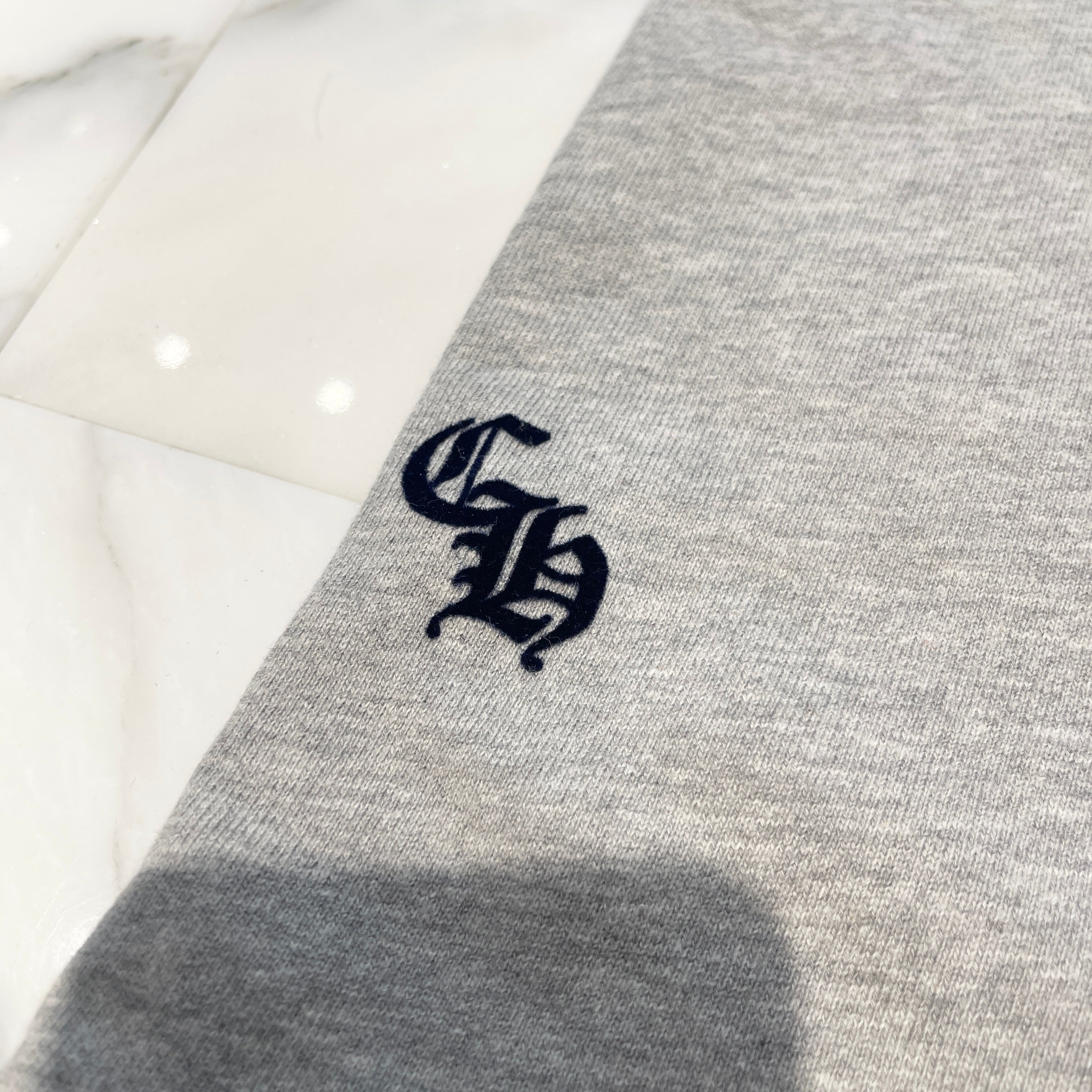 CHROME HEARTS Y NOT 3 Cemetery Cross Flock Patch Sweat Pants Size L クロムハーツ ワイノット 3 セメタリークロス フロッキーパッチ スウェットパンツ サイズL