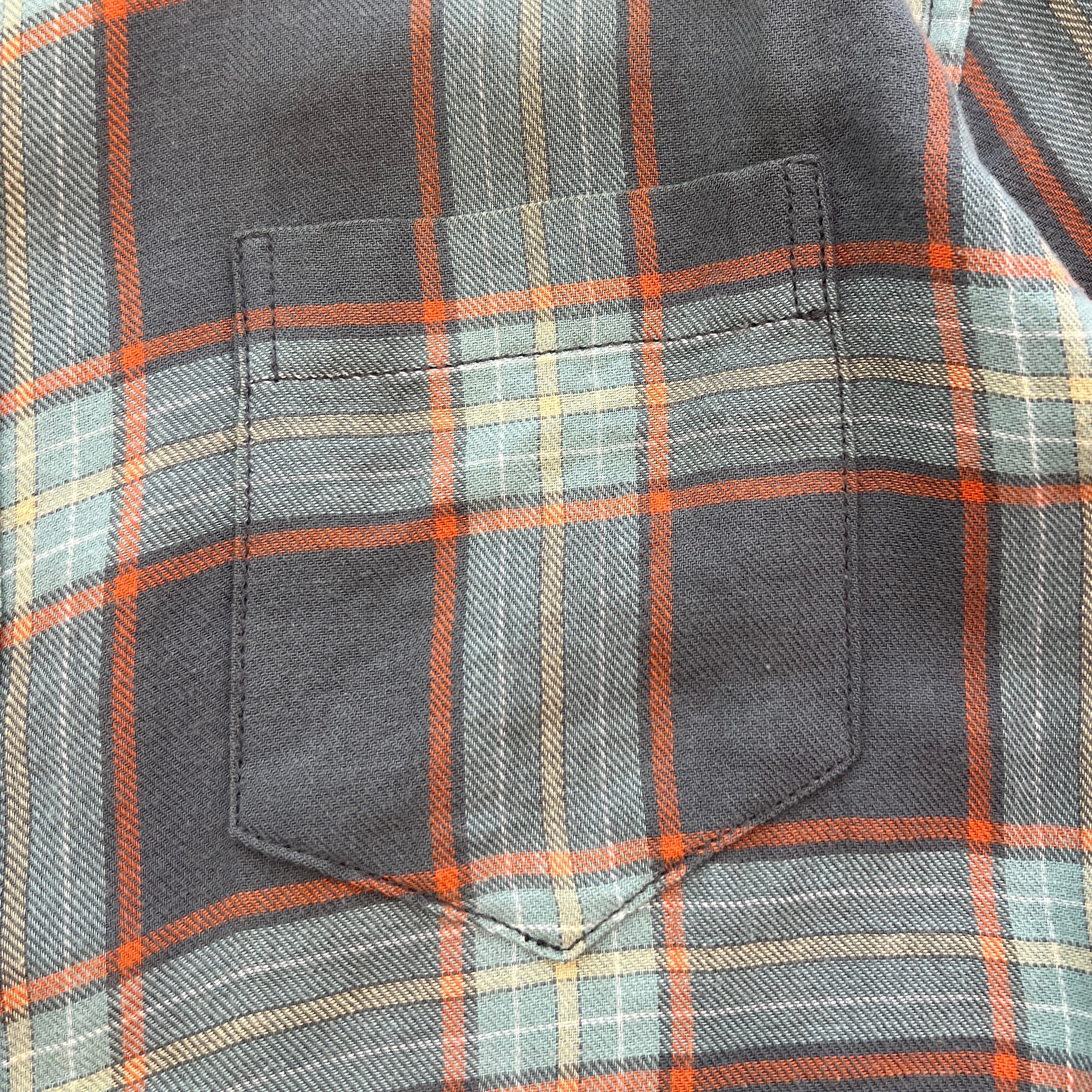 CHROME HEARTS Loose Ends Cross Leather Patch Check Shirt Size S クロムハーツ ルーズエンド レザークロスパッチ チェックシャツ サイズS