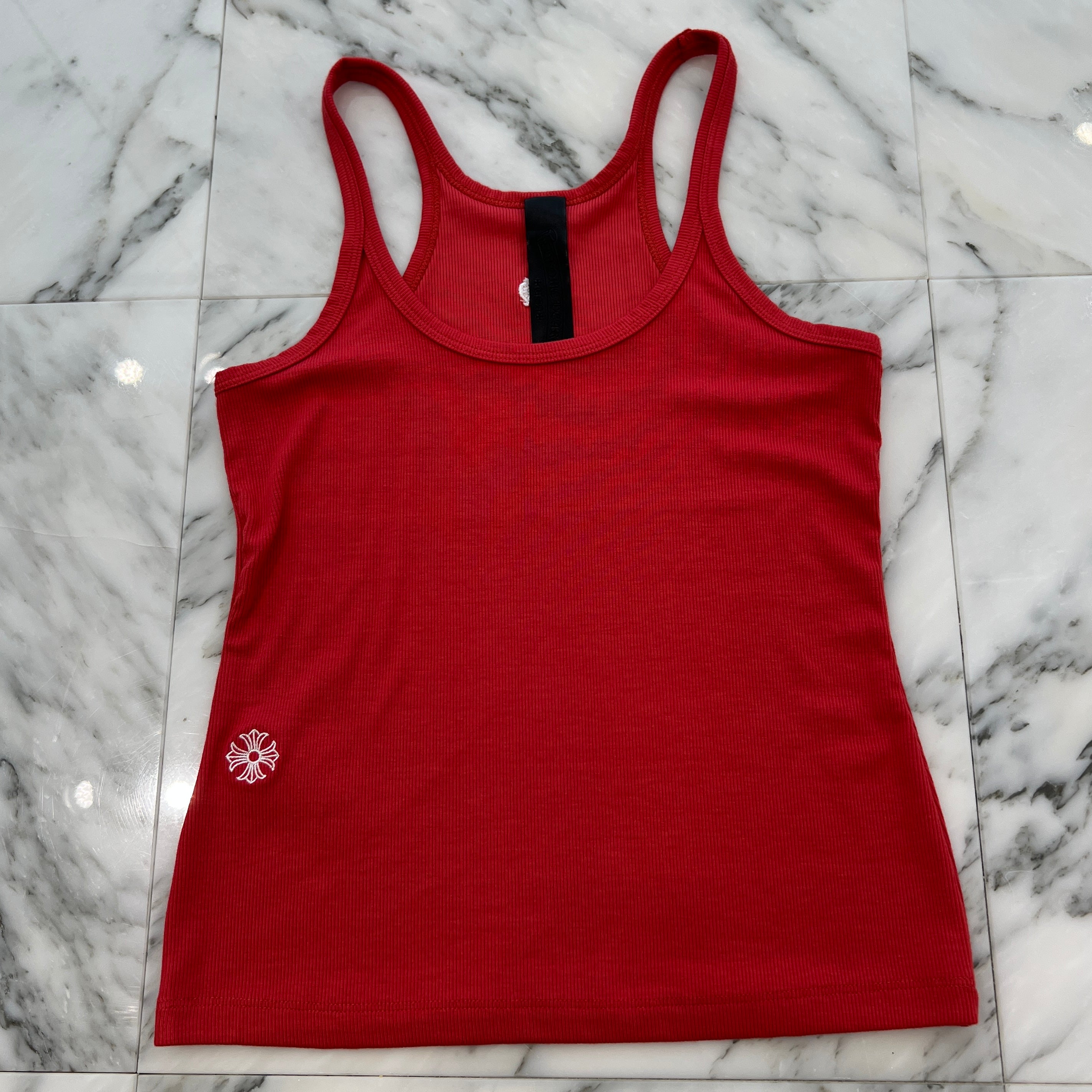 CHROME HEARTS Y NOT CH Logo Embroidery Camisole Size S クロムハーツ ワイノット CHロゴ刺繍 キャミソール サイズS