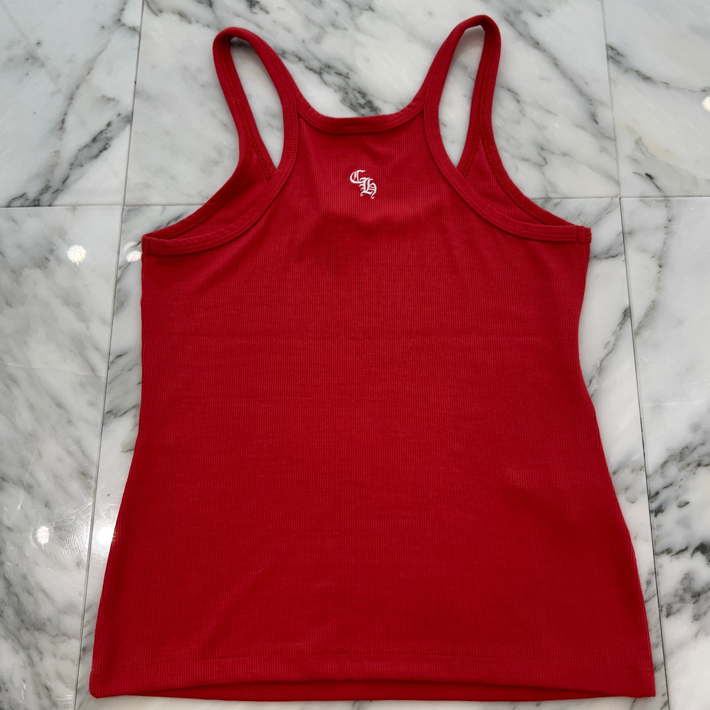 CHROME HEARTS Y NOT CH Logo Embroidery Camisole Size S クロムハーツ ワイノット CHロゴ刺繍 キャミソール サイズS