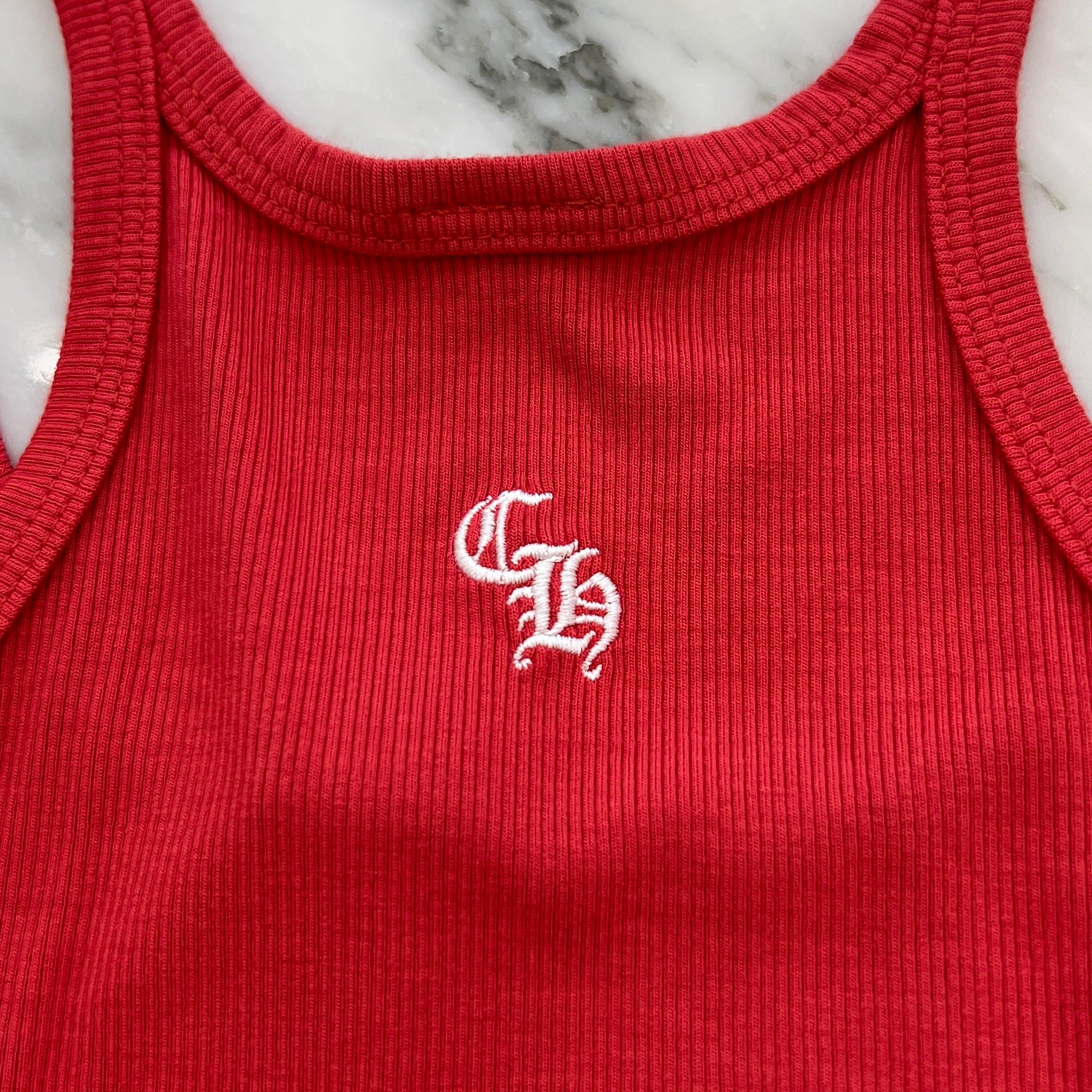 CHROME HEARTS Y NOT CH Logo Embroidery Camisole Size S クロムハーツ ワイノット CHロゴ刺繍 キャミソール サイズS