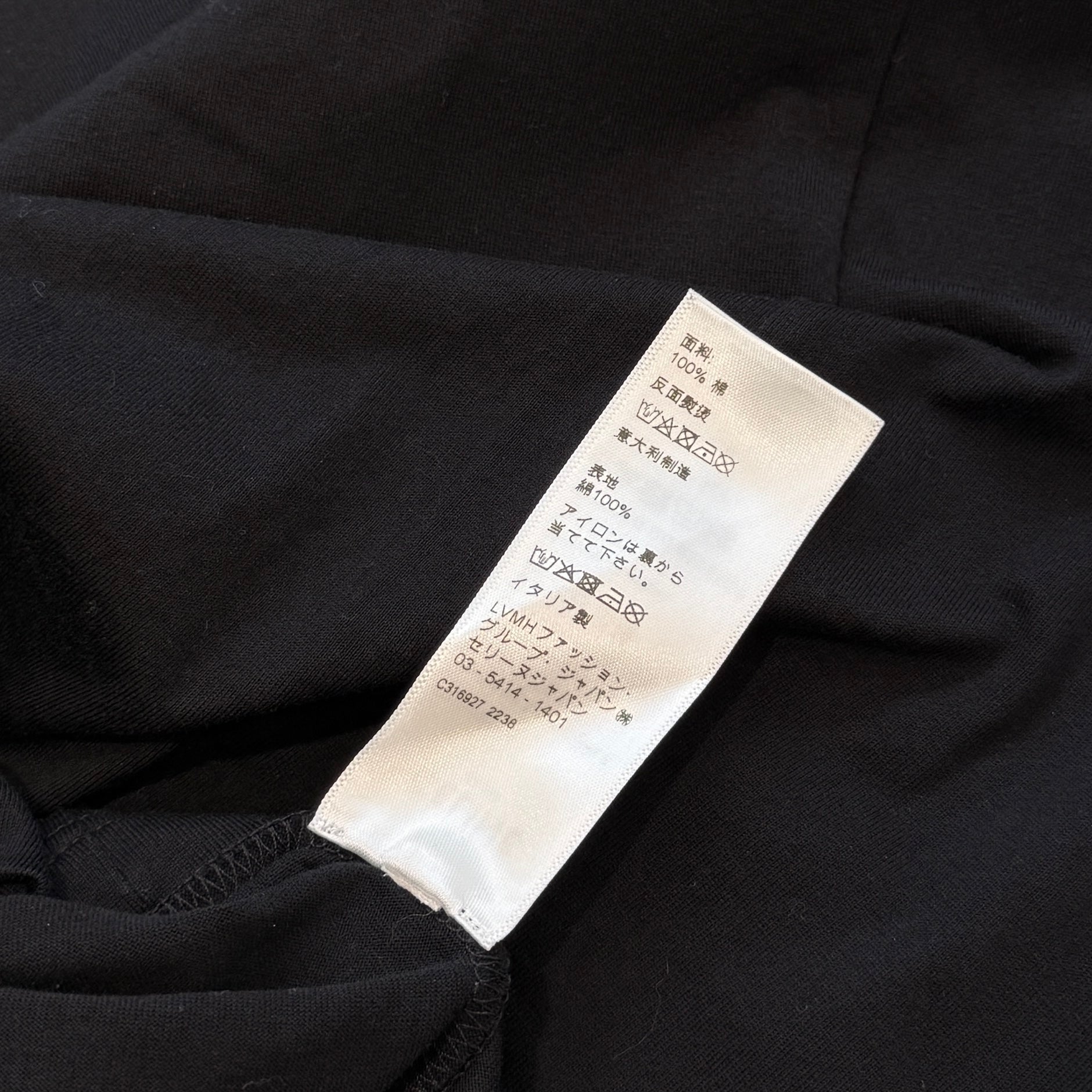 CELINE 2023SS Rhinestone Logo Loose Fit Cotton Tee 2X49F671Q Size XS セリーヌ ラインストーンロゴ ルーズフィット コットンTシャツ サイズXS