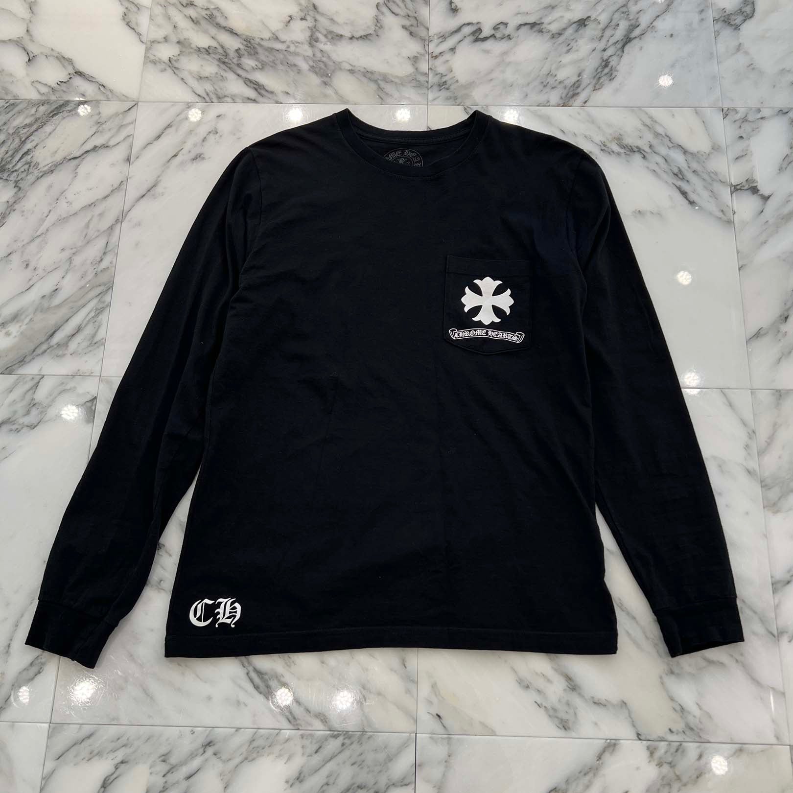 CHROME HEARTS Circle CH Plus Long Sleeve Tee Size M クロムハーツ サークル CHプラス ロングスリーブTシャツ サイズM