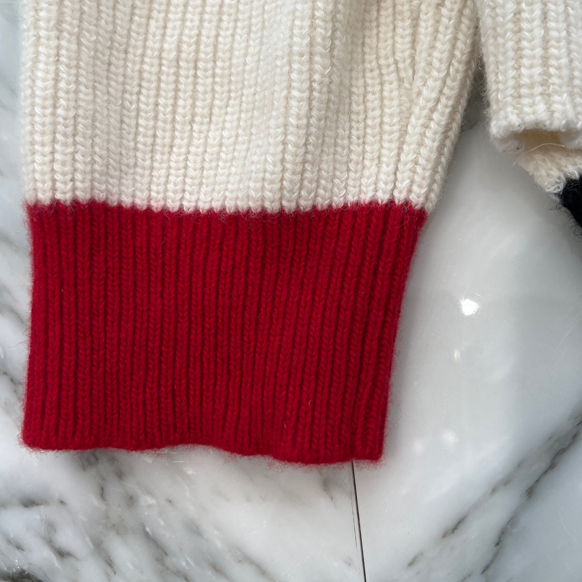 MARNI 2022AW Cut Off Crew Neck Ribbed Knit Sweater GCMG0246Q2 UFH440 Size 44 マルニ カットオフ クルーネック リブ ニット セーター サイズ44