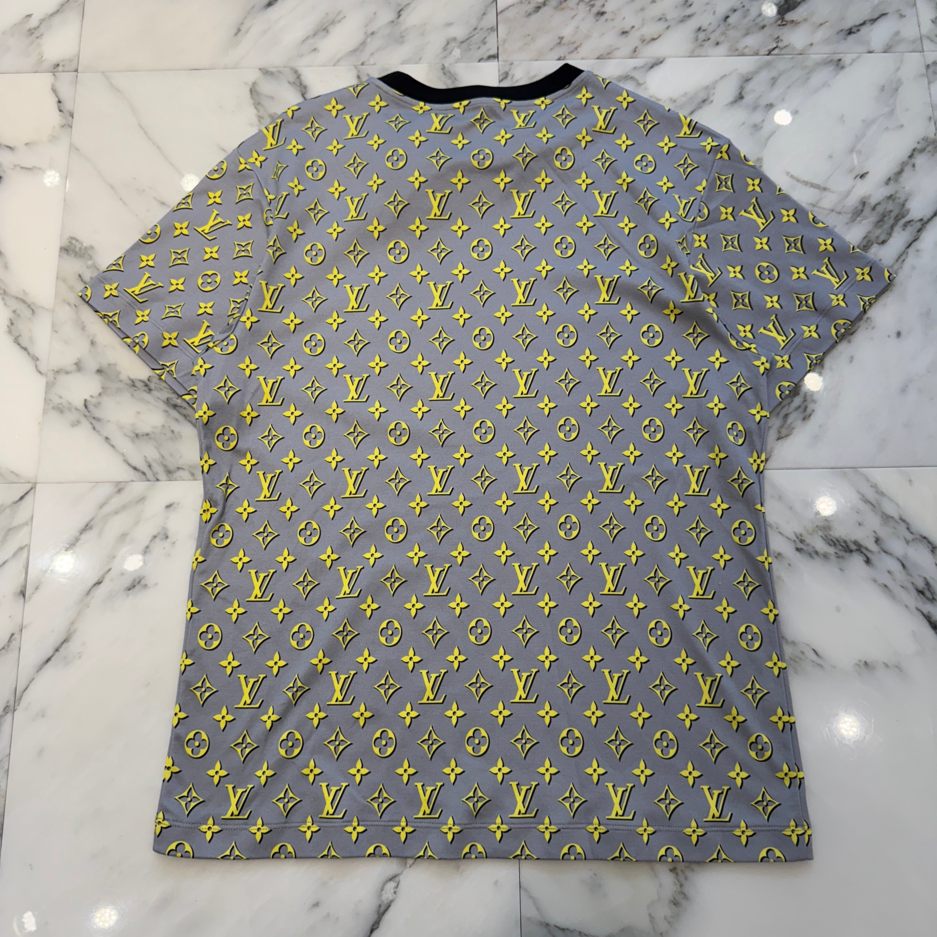LOUIS VUITTON 2023AW 3D Monogram Circle Chain Crew Neck Tee FPTS38 Size L ルイヴィトン 3Dモノグラム サークルチェーン クルーネック Tシャツ サイズL