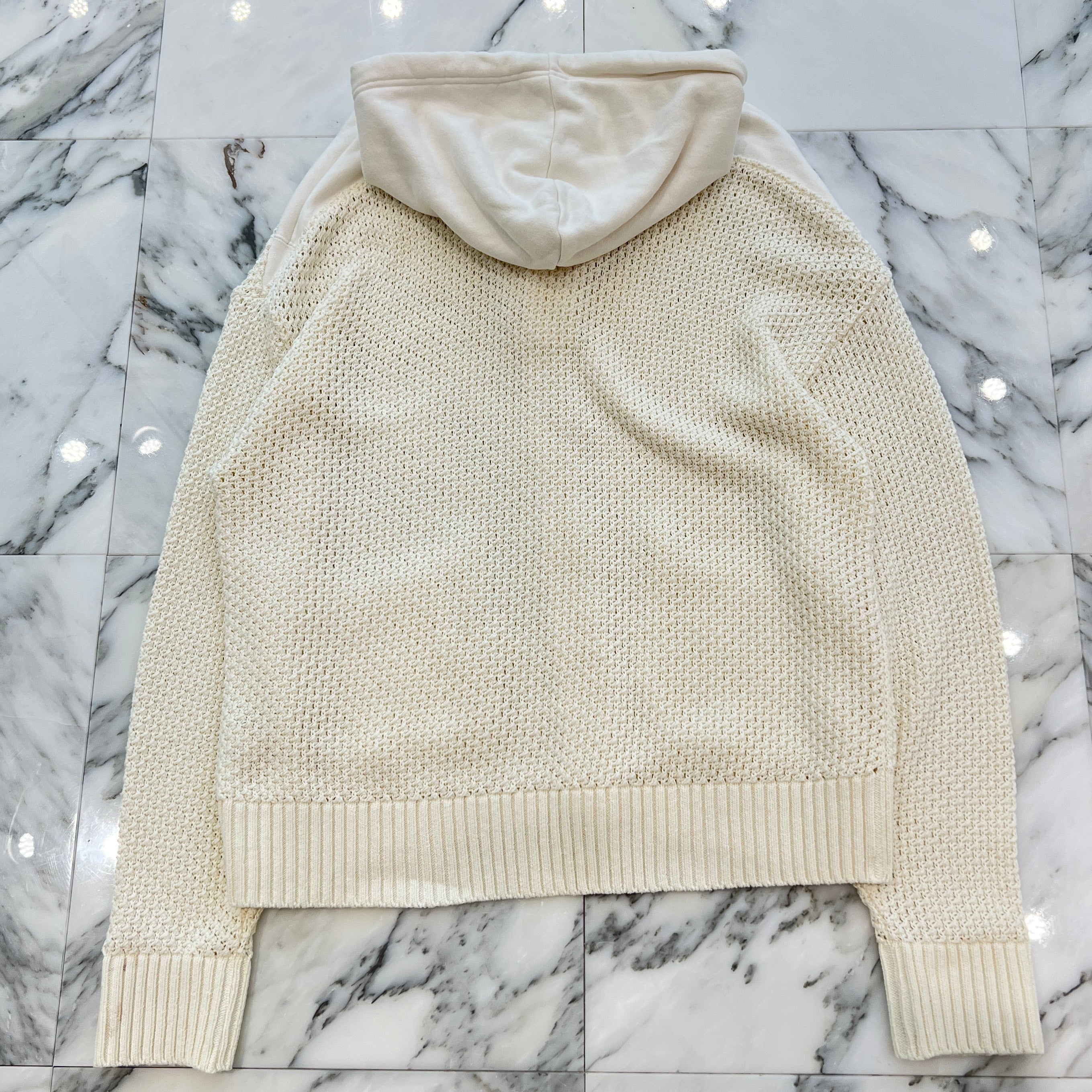 Maison MIHARA YASUHIRO 2021SS Hooded Mesh Cotton Cardigan A06CD521 Size 46 メゾン ミハラヤスヒロ フーデッド メッシュ コットン カーディガン サイズ46