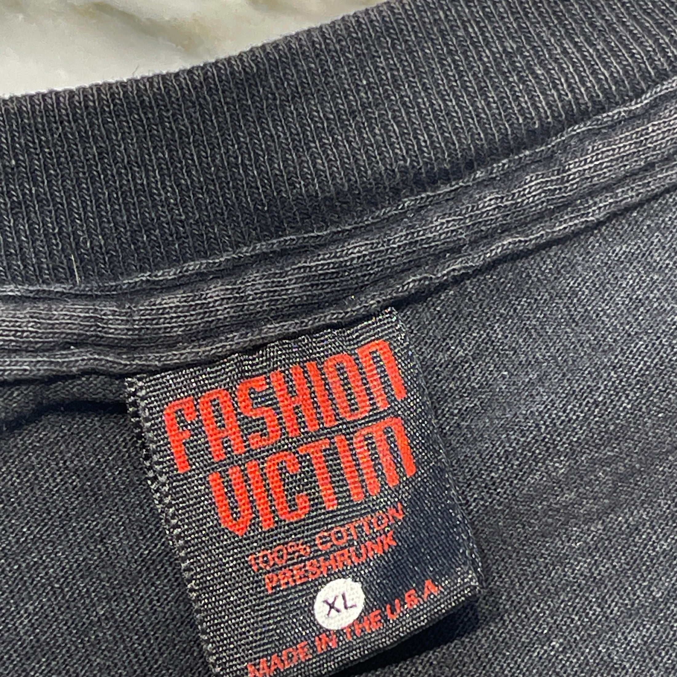 Vintage 90's FASHION VICTIM 1998 "DAWN FASHION VICTIM" S/S Tee Size XL 90's ファッション・ヴィクティム 1998 "ダウンファッションヴィクティム" Tシャツ サイズXL