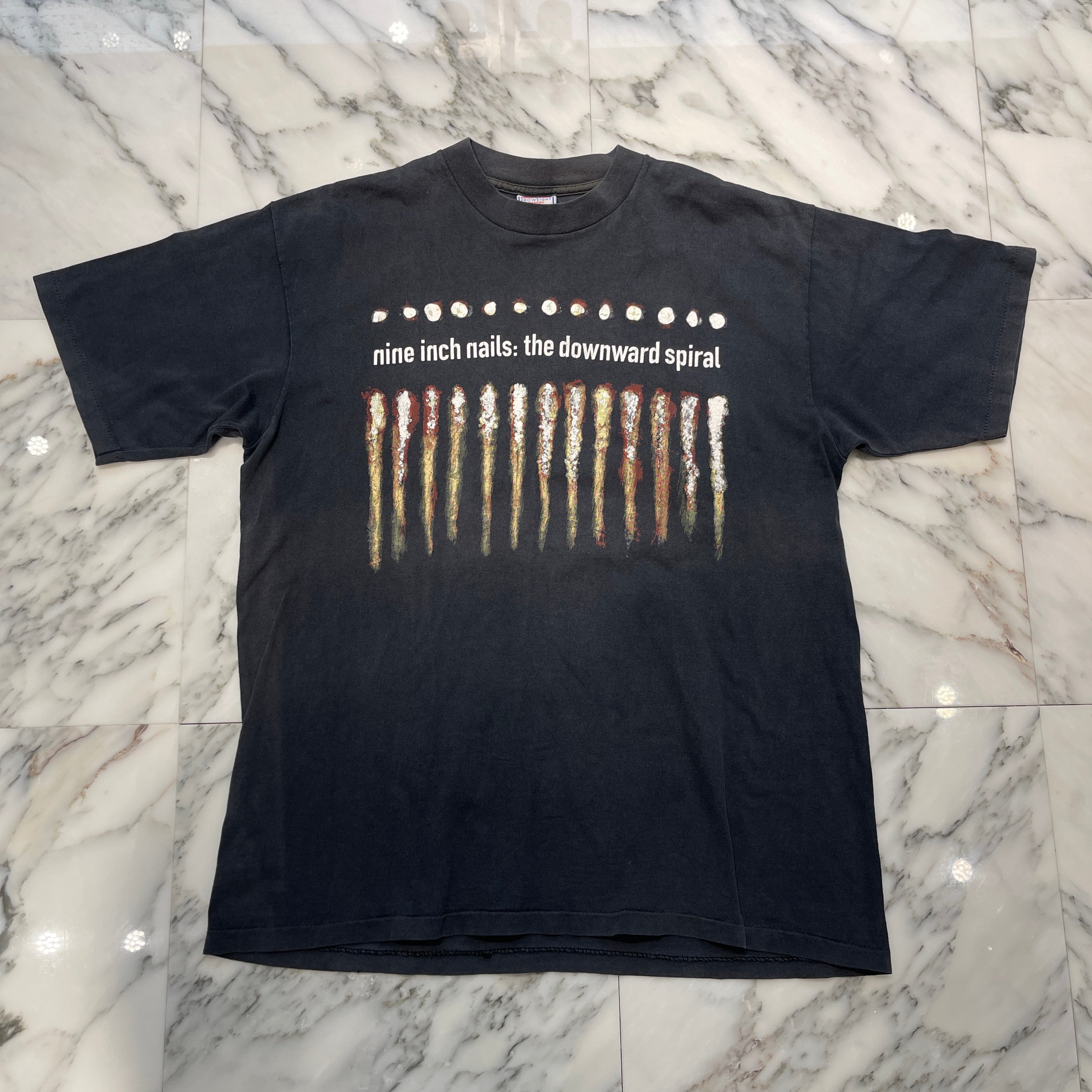 Vintage 90's NINE INCH NAILS "The Downward Spiral" All Sport S/S Tee Size XL 90's ナインインチネイルズ "ザ・ダウンワード・スパイラル" オールスポーツ Tシャツ サイズXL