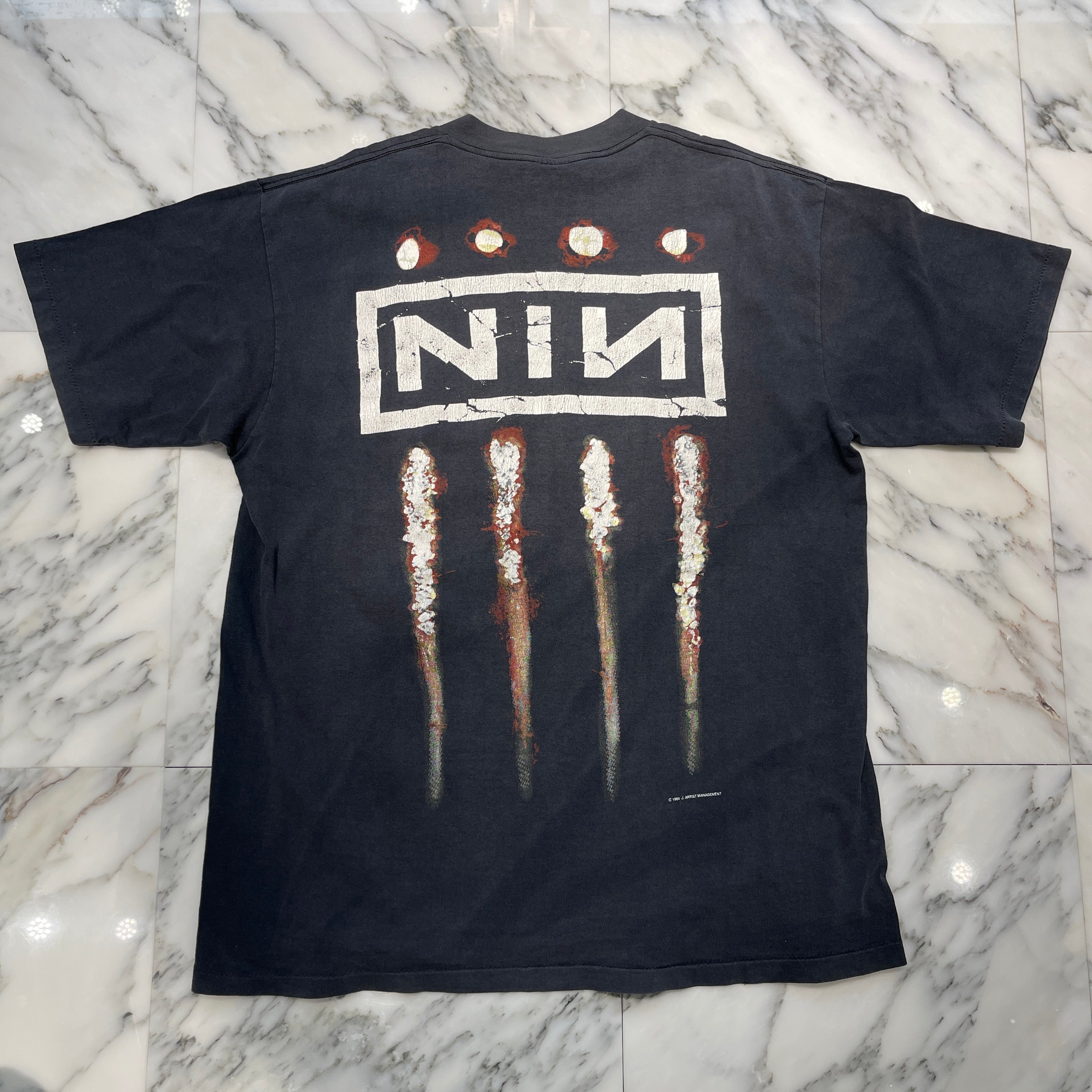 Vintage 90's NINE INCH NAILS "The Downward Spiral" All Sport S/S Tee Size XL 90's ナインインチネイルズ "ザ・ダウンワード・スパイラル" オールスポーツ Tシャツ サイズXL