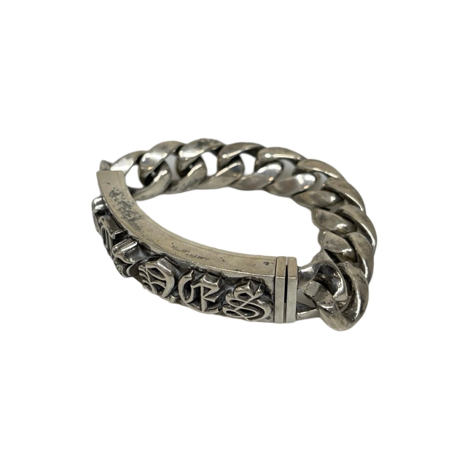CHROME HEARTS × Rolling Stones Lip & Tongue ID Classic Bracelet 10 Links
