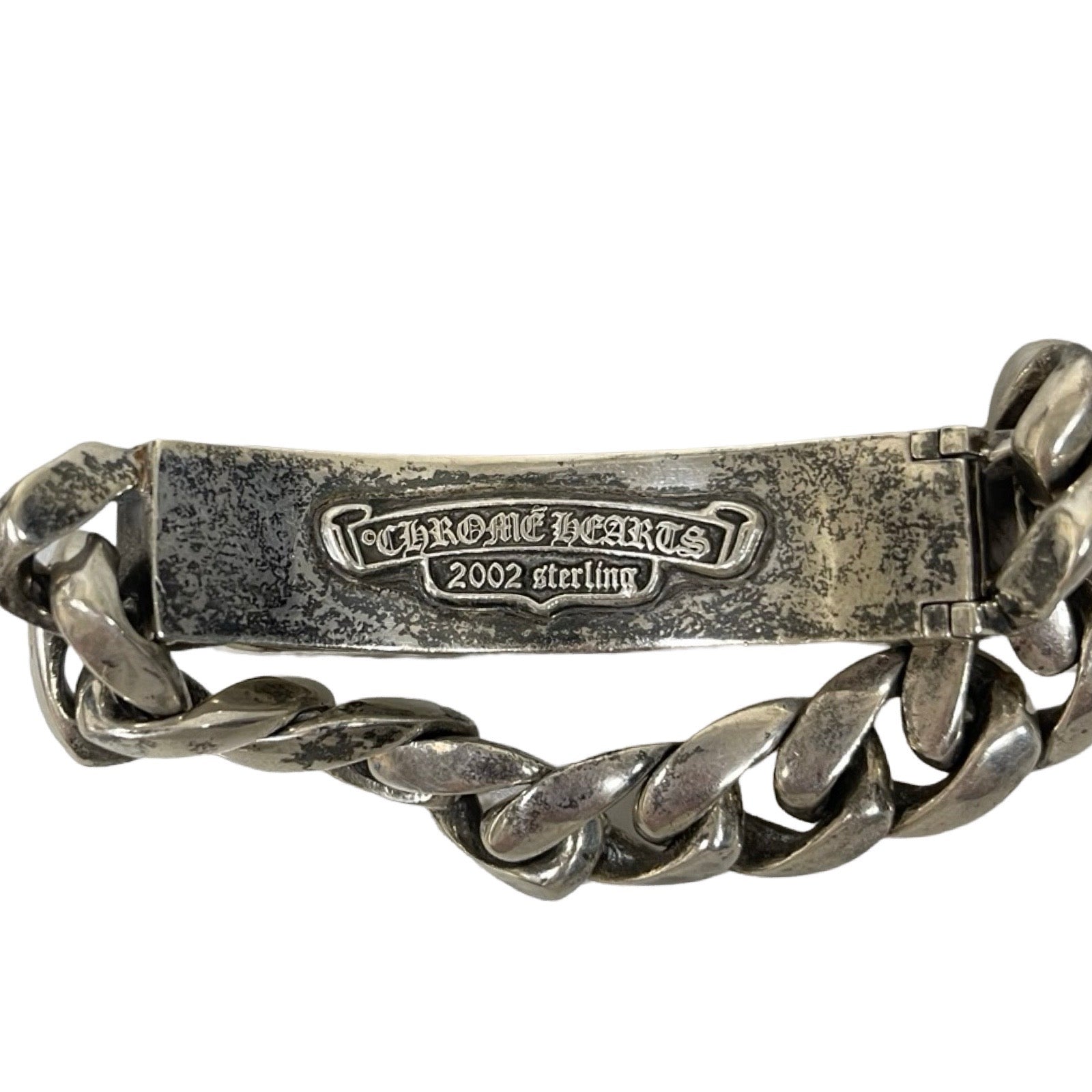 CHROME HEARTS × Rolling Stones Lip & Tongue ID Classic Bracelet 10 Links
