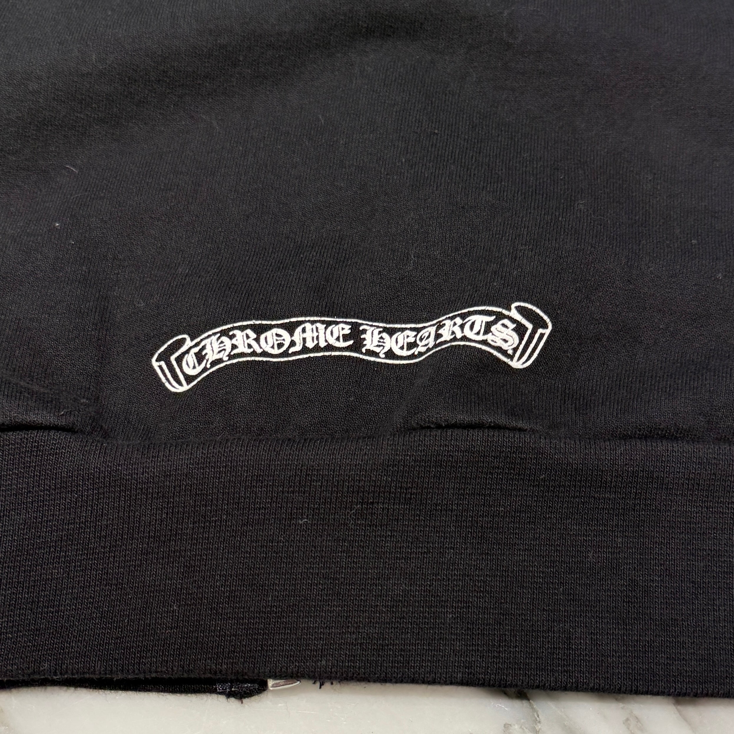 CHROME HEARTS Back Arch FUCK YOU Logo Zip Up Hoodie Size M クロムハーツ バックアーチ USA ロゴ ジップアップフーディー サイズM