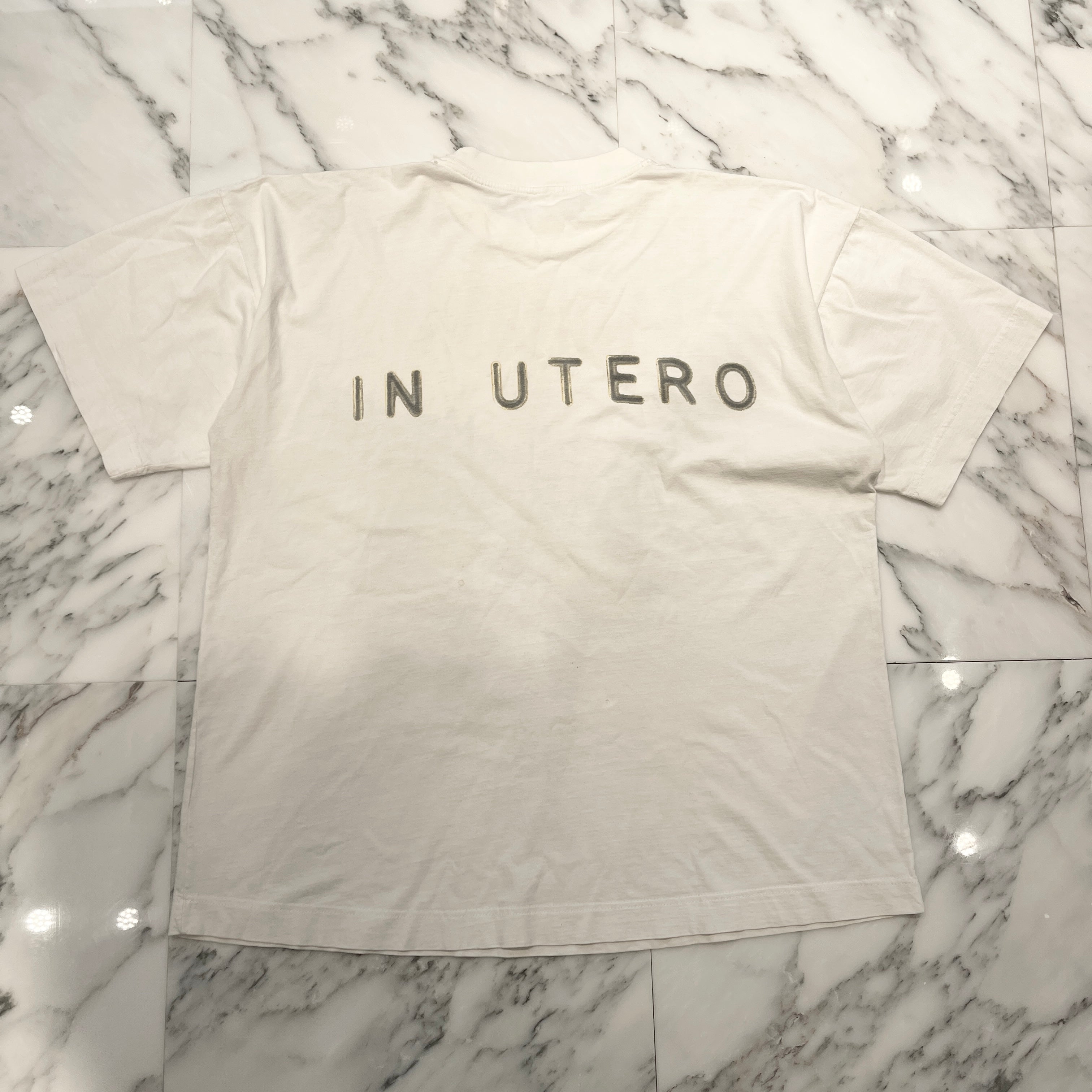 Vintage 90's NIRVANA "IN UTERO" 1993 BRIGHT GREEN S/S Tee Size XL 90's ニルヴァーナ "インユーテロ" 1993 ブライトグリーン社製 Tシャツ サイズXL