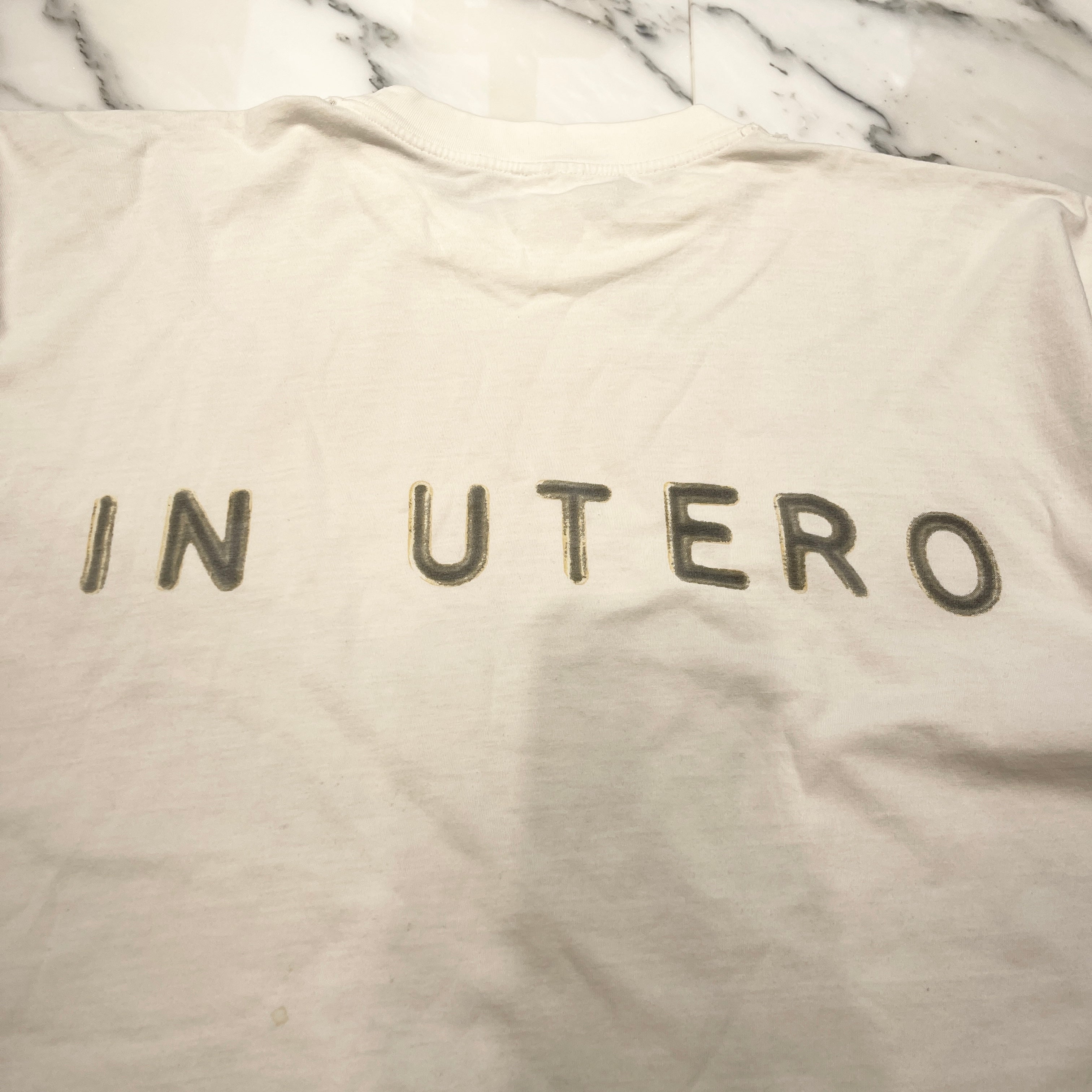 Vintage 90's NIRVANA "IN UTERO" 1993 BRIGHT GREEN S/S Tee Size XL 90's ニルヴァーナ "インユーテロ" 1993 ブライトグリーン社製 Tシャツ サイズXL