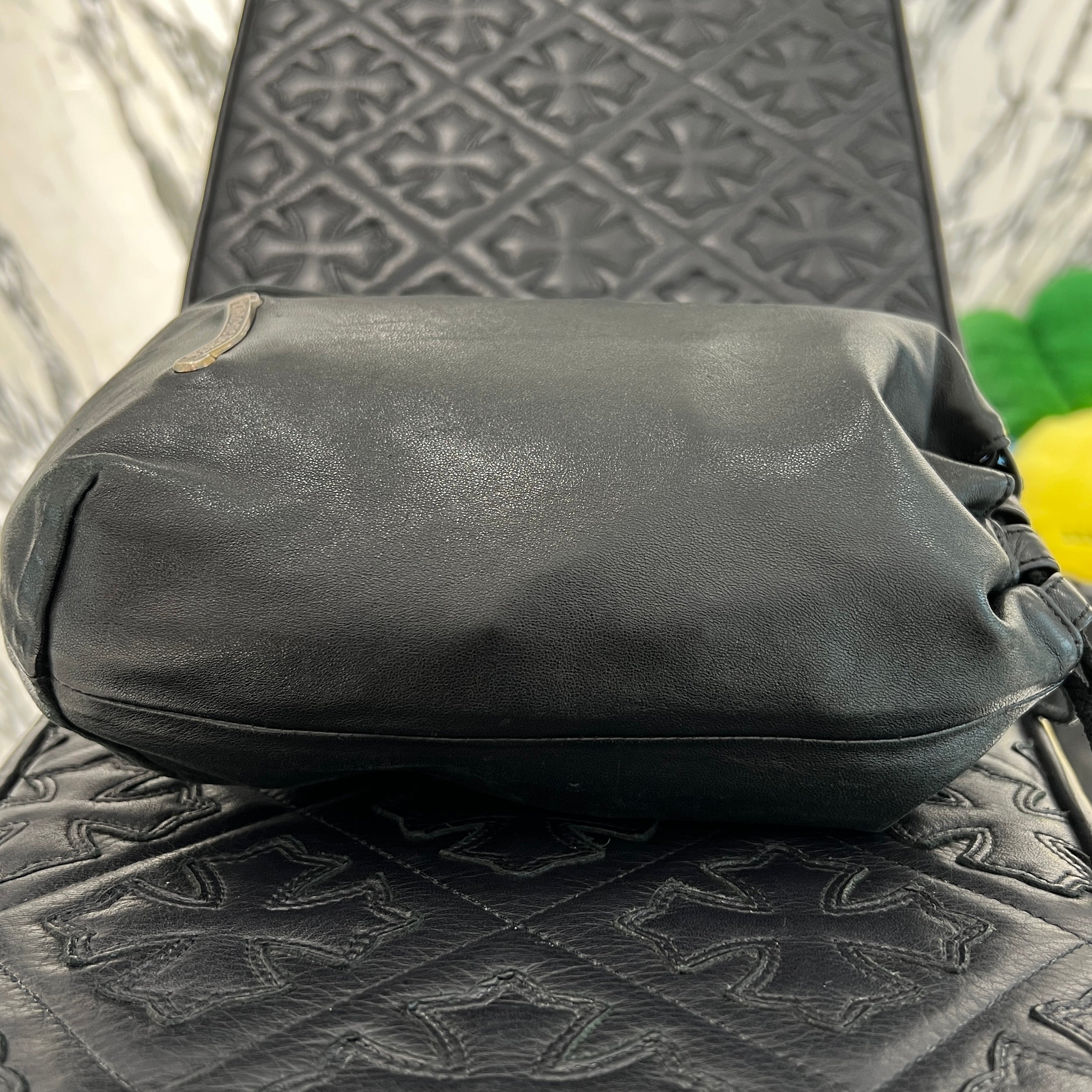 CHROME HEARTS BS FLARE PATCH DRW STRNG SACK クロムハーツ BSフレアパッチ ドローストリング 巾着