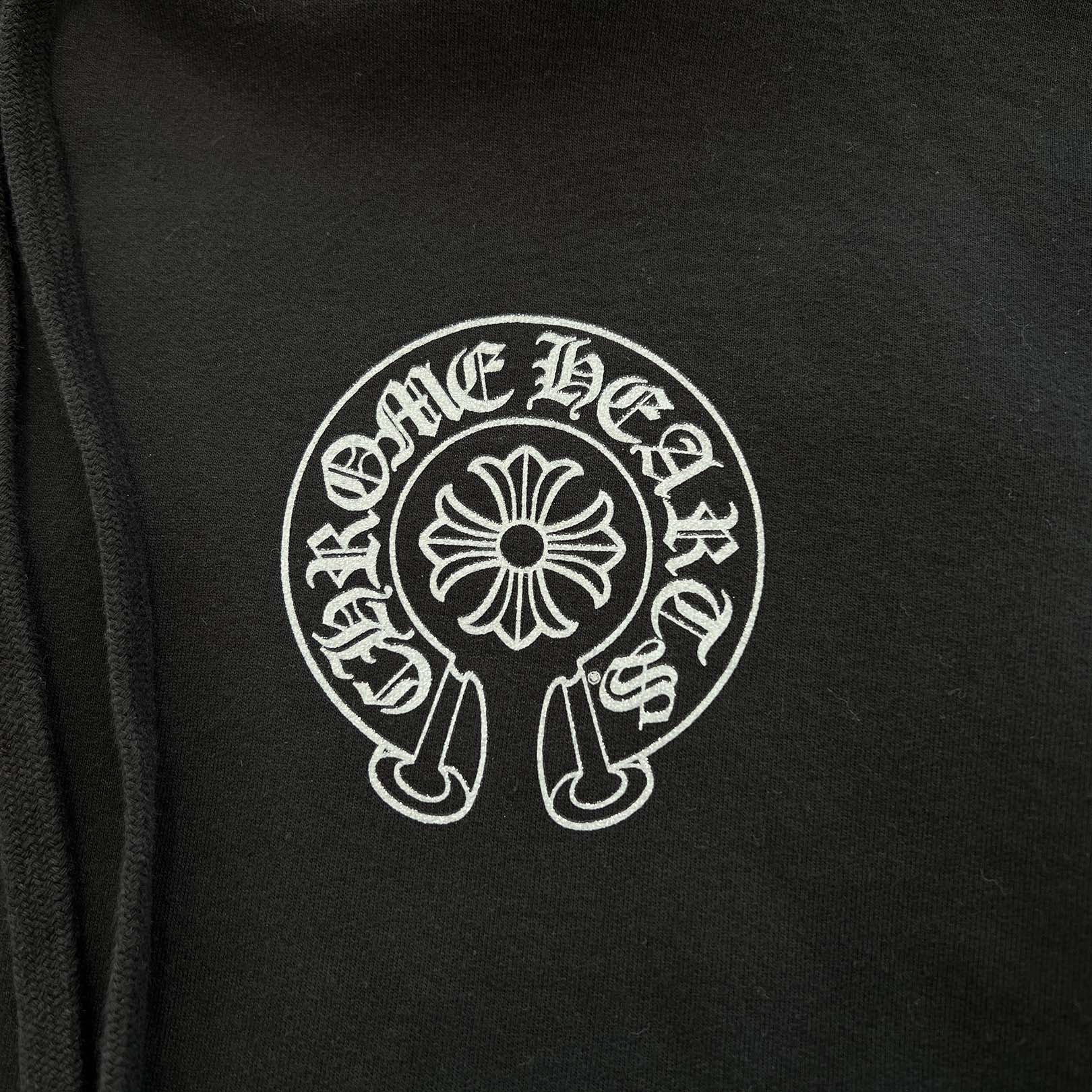 CHROME HEARTS Online Limited Silver Horseshoe Pullover Hoodie Size XXL クロムハーツ オンライン限定 シルバーホースシュー プルオーバーフーディー サイズXXL
