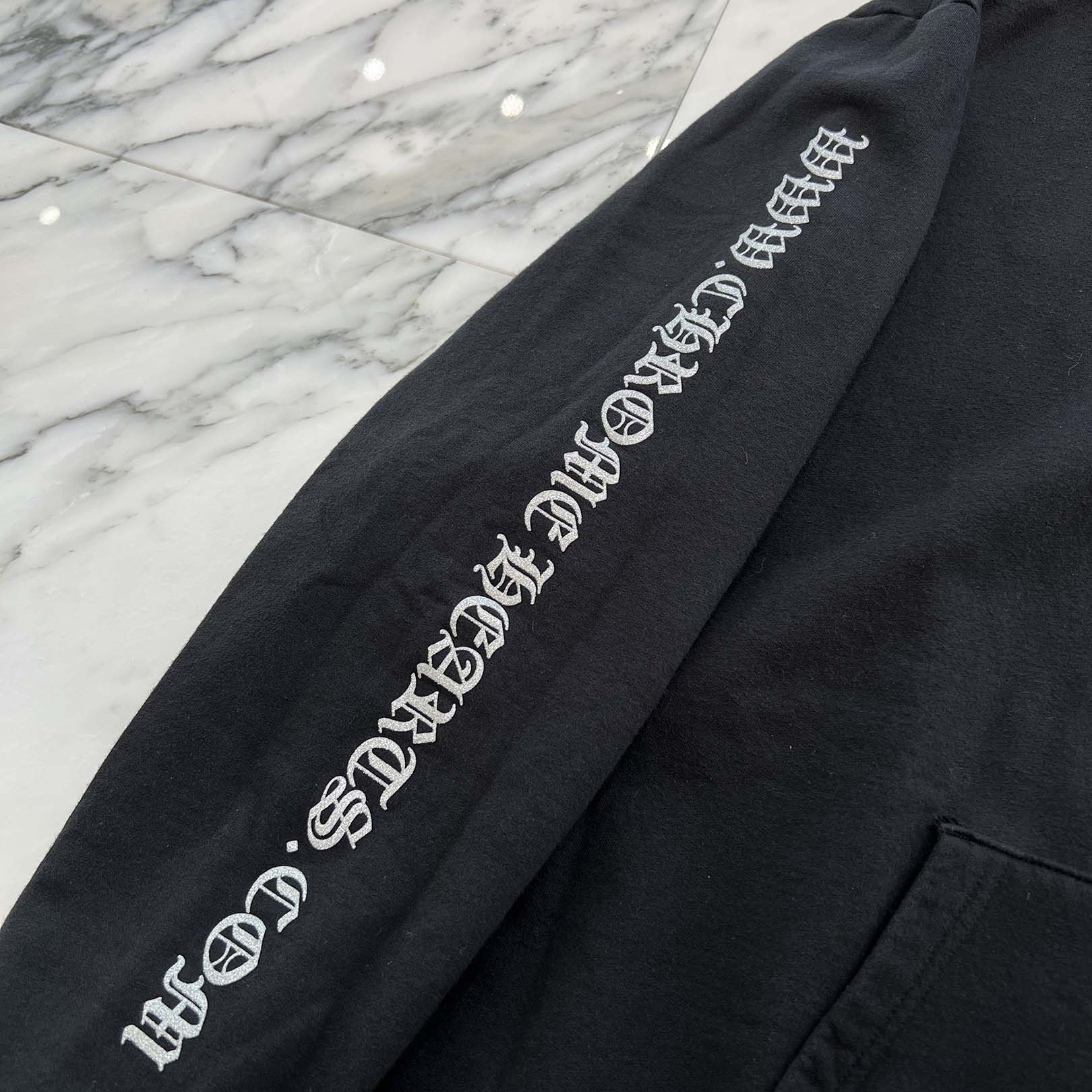 CHROME HEARTS Online Limited Silver Horseshoe Pullover Hoodie Size XXL クロムハーツ オンライン限定 シルバーホースシュー プルオーバーフーディー サイズXXL