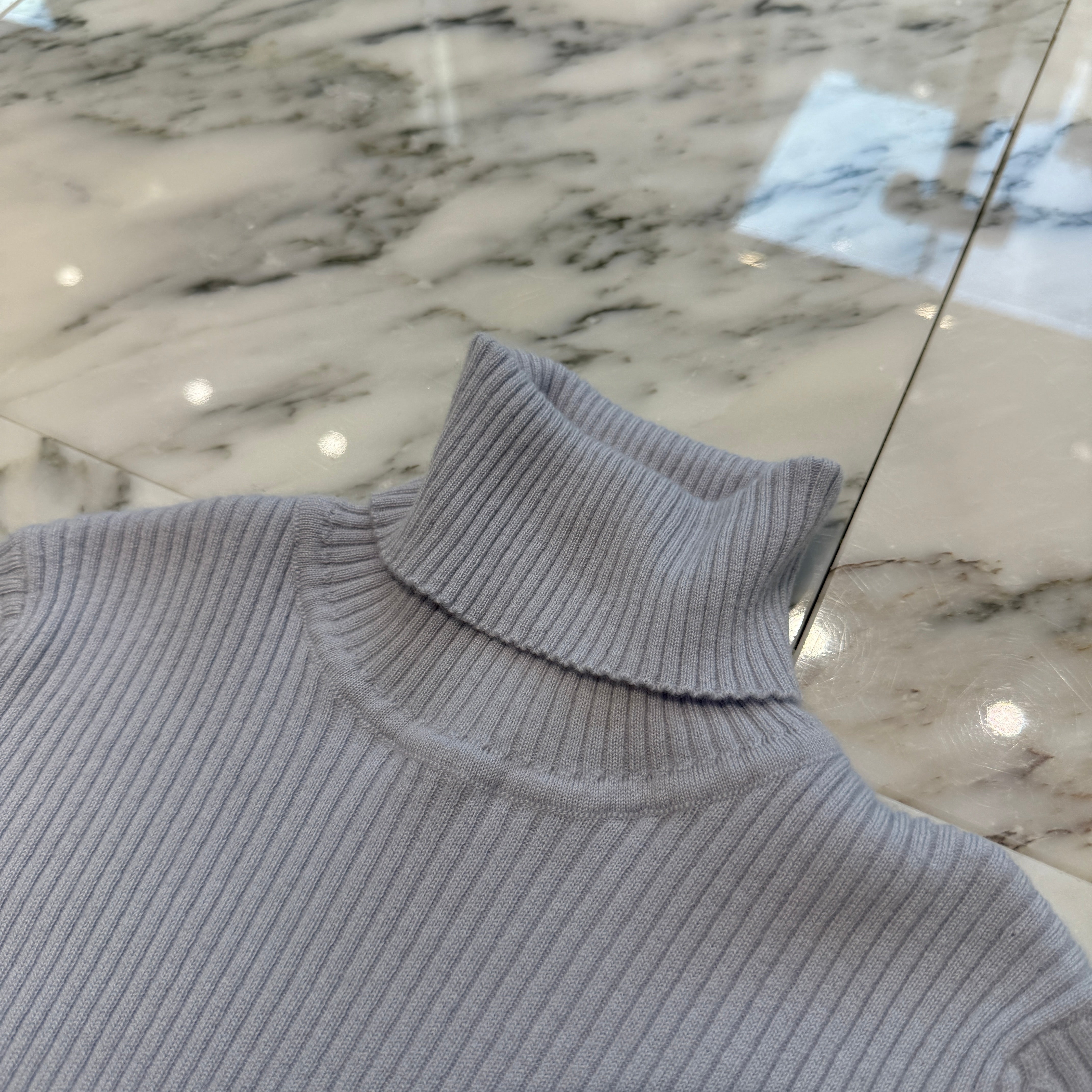 CHROME HEARTS Y NOT Triple Cross Leather Patch Cashmere Short Sleeve Knit Dress Size S クロムハーツ ワイノット トリプルクロスレザーパッチ カシミア ショートスリーブニット ワンピース サイズS