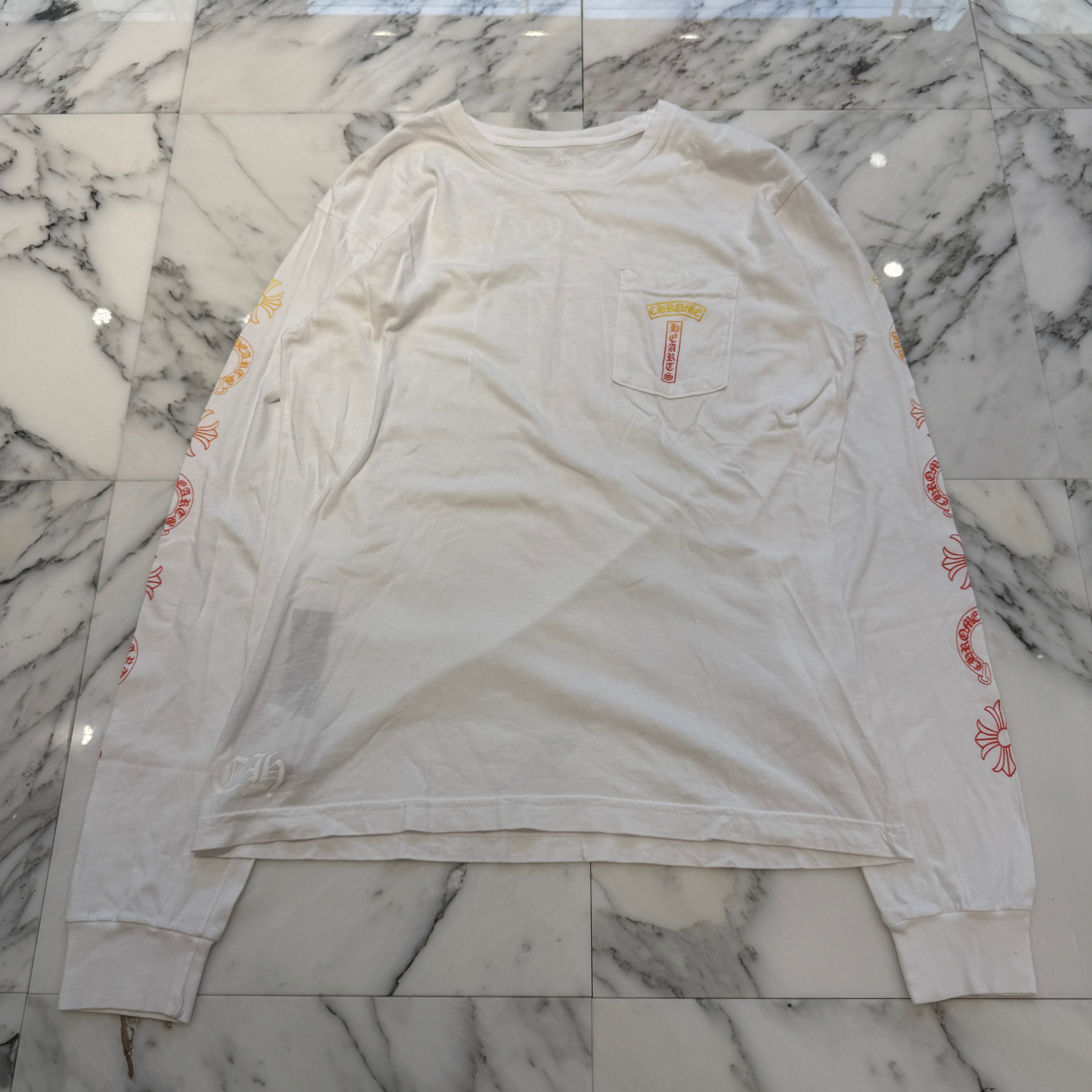 CHROME HEARTS Gradient Logo Long Sleeve Tee Size L クロムハーツ グラデーション ロゴ ロングスリーブTシャツ サイズL