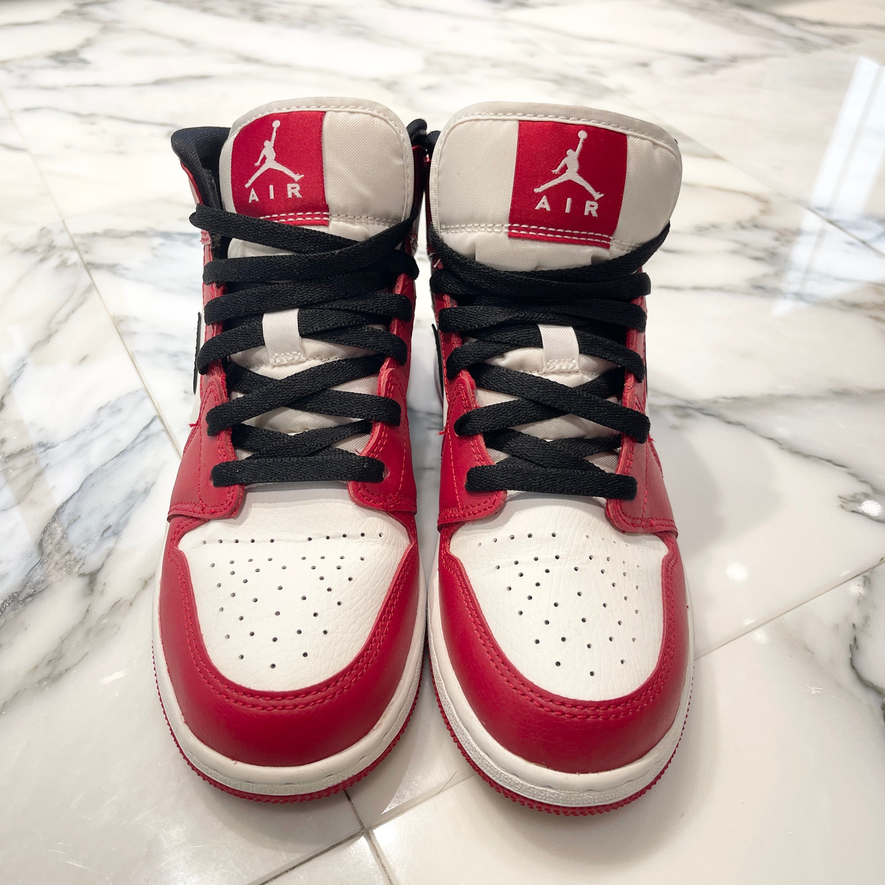 NIKE 2020AW AIR JORDAN 1 MID GS "GYM" RED 554725-173 Size US 6Y（24cm）ナイキ エアジョーダン 1ミッド GS "ジム レッド" スニーカー サイズUS 6Y（24cm）