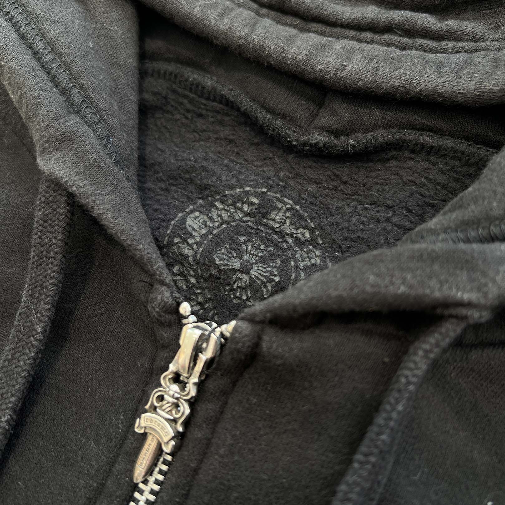 CHROME HEARTS Multi Color Cemetery Cross Zip Up Hoodie Size M クロムハーツ マルチカラー セメタリークロス ジップアップ フーディ サイズM