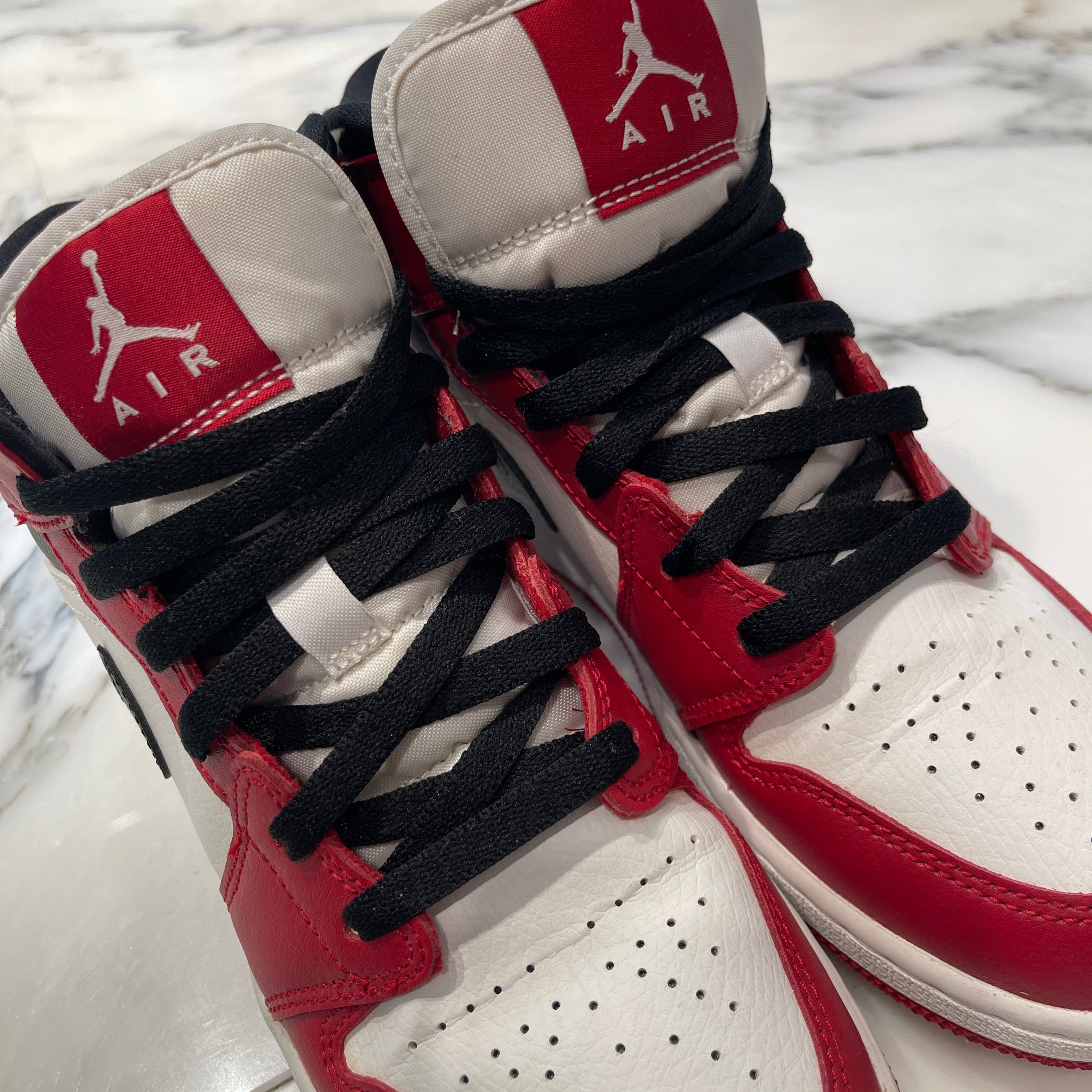 NIKE 2020AW AIR JORDAN 1 MID GS "GYM" RED 554725-173 Size US 6Y（24cm）ナイキ エアジョーダン 1ミッド GS "ジム レッド" スニーカー サイズUS 6Y（24cm）