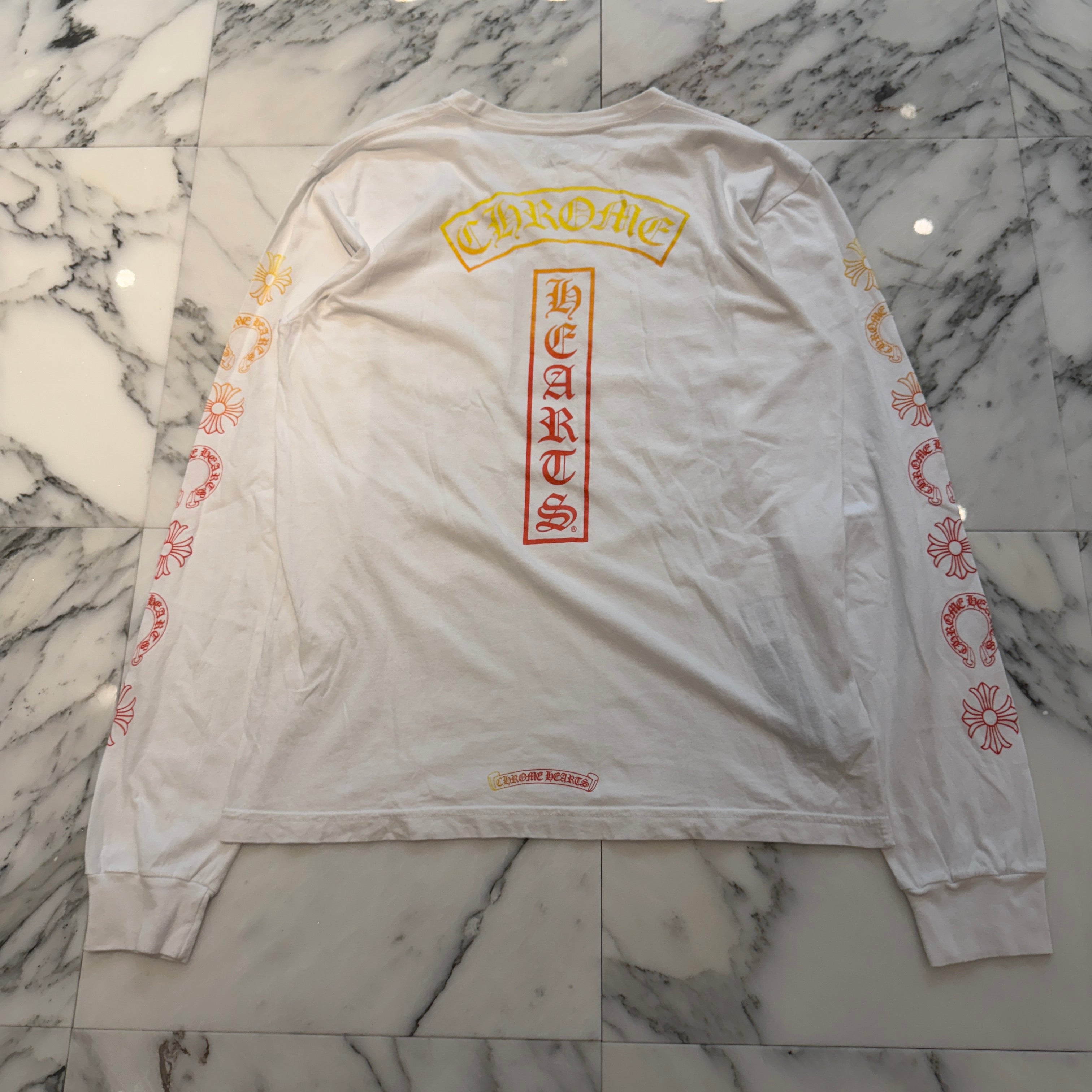 CHROME HEARTS Gradient Logo Long Sleeve Tee Size L クロムハーツ グラデーション ロゴ ロングスリーブTシャツ サイズL