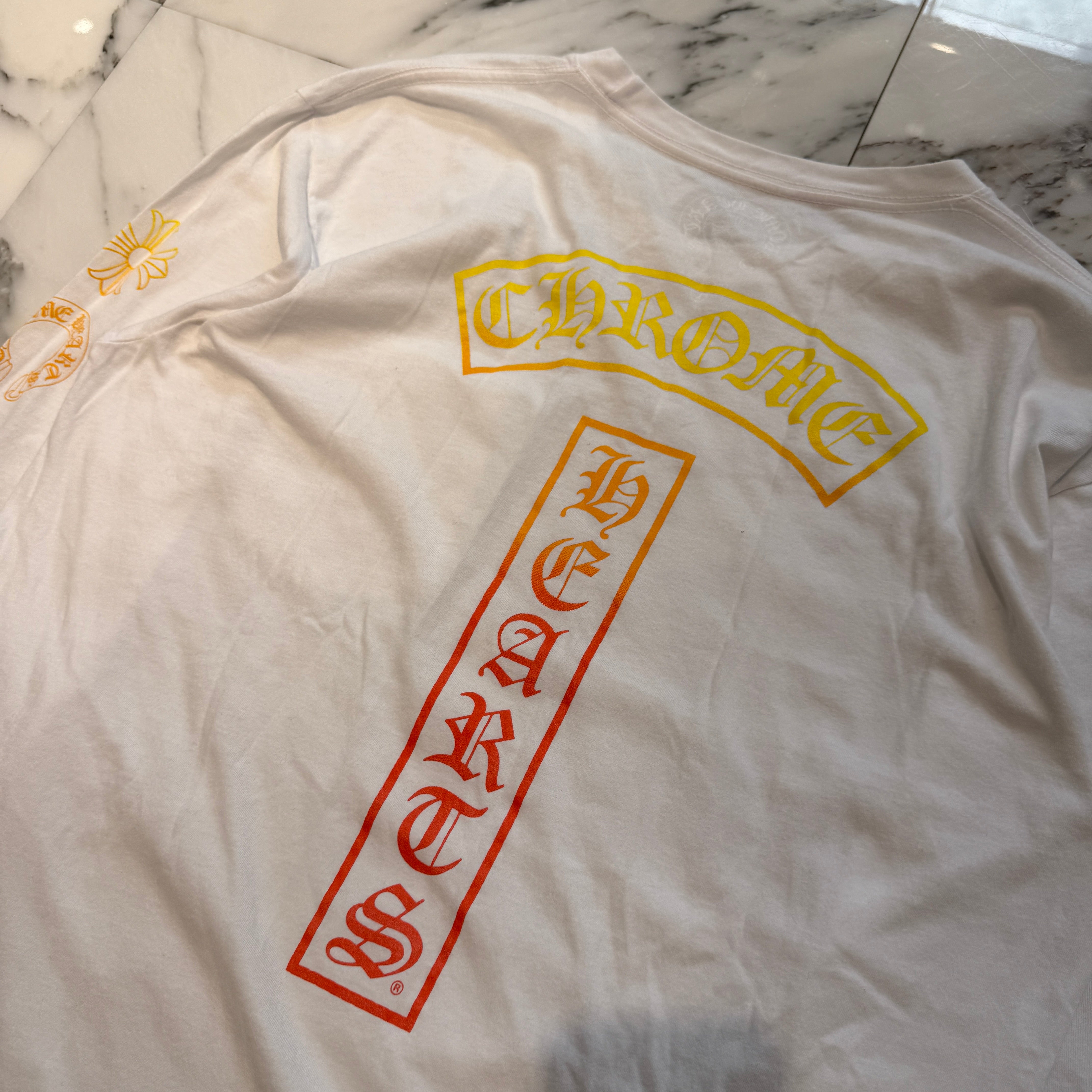 CHROME HEARTS Gradient Logo Long Sleeve Tee Size L クロムハーツ グラデーション ロゴ ロングスリーブTシャツ サイズL