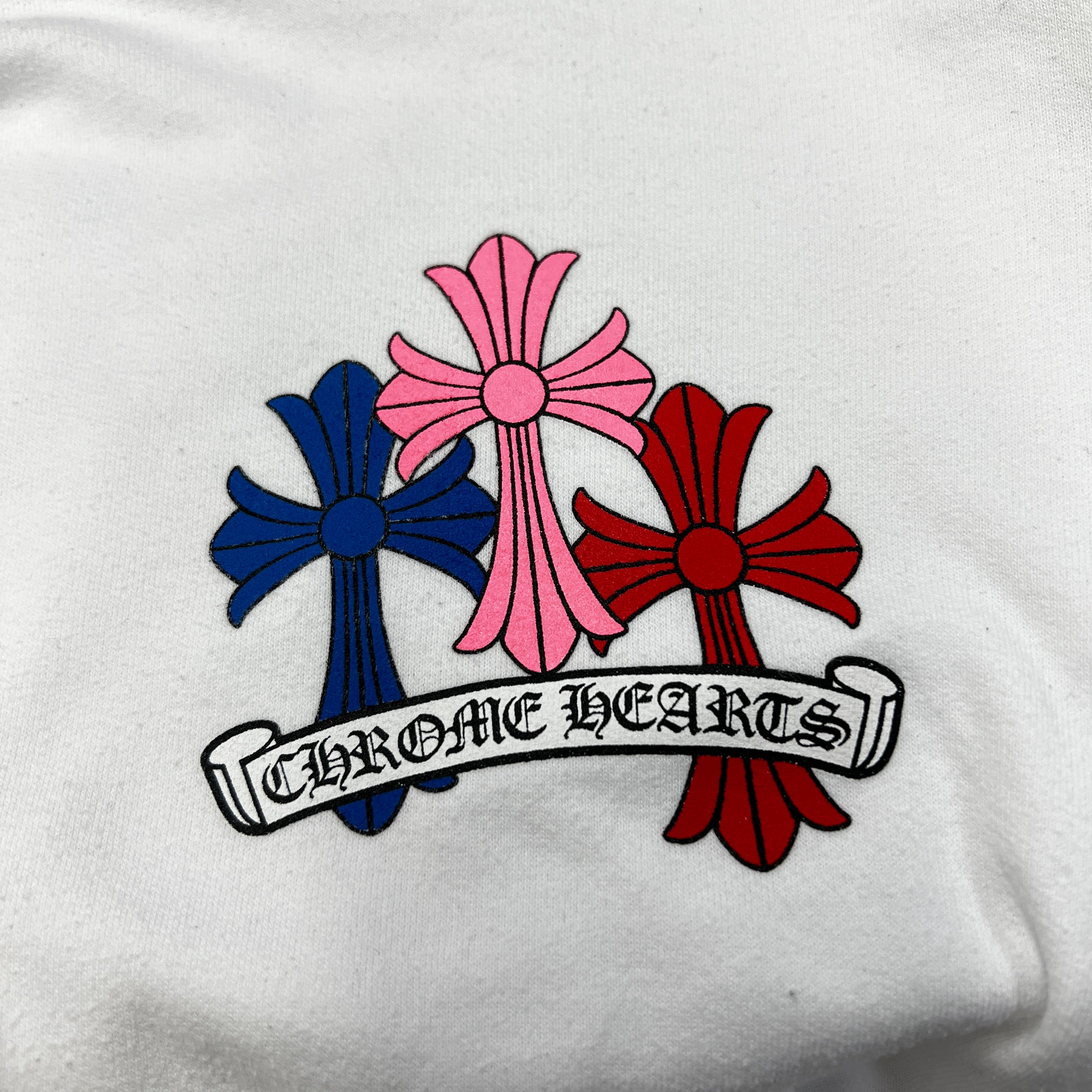 CHROME HEARTS 2022SS MLTCOL CEM CRS Pullover Hoodie Size L クロムハーツ マルチカラー セメタリークロス プルオーバーフーディ サイズL