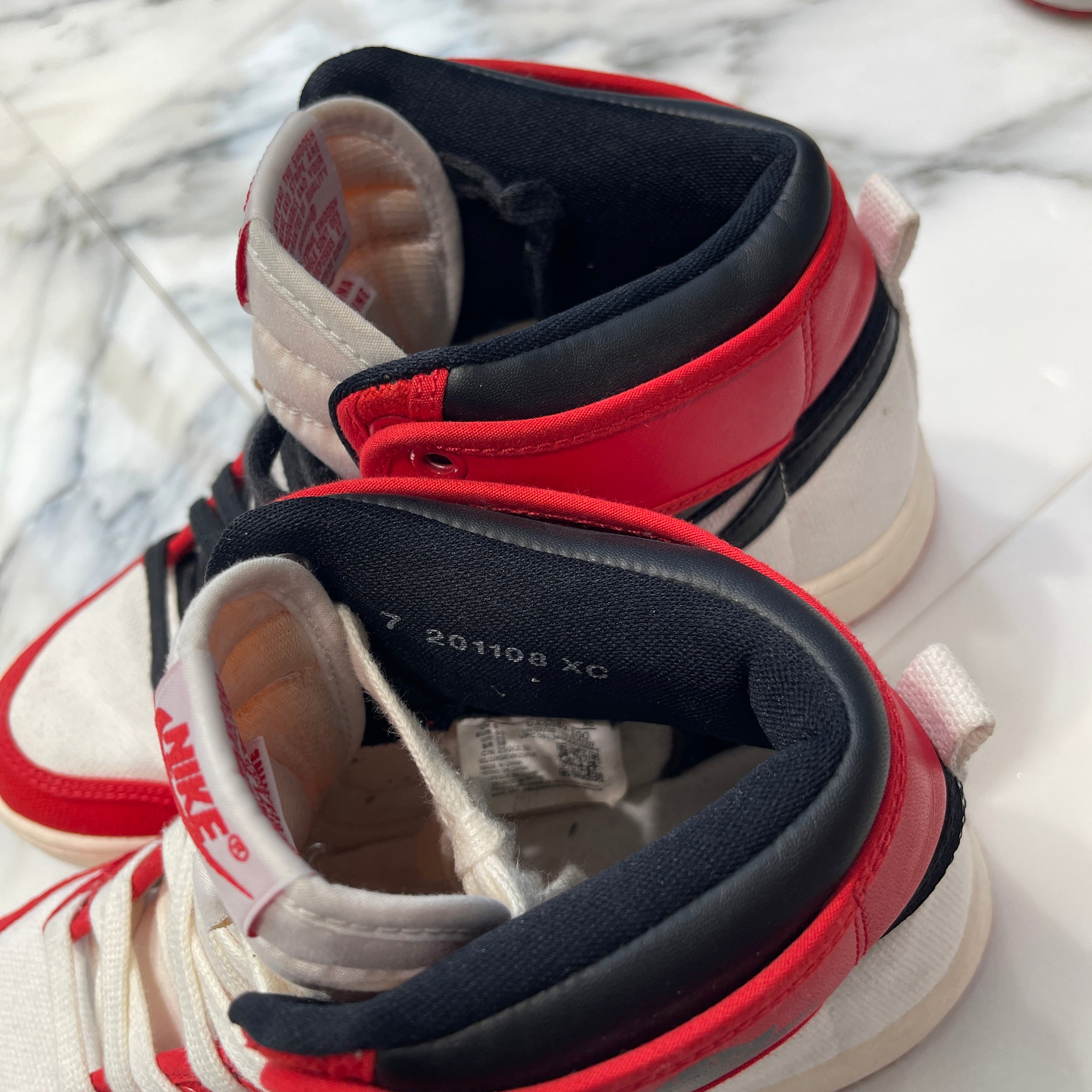 NIKE 2021SS AIR JORDAN 1 KO HIGH "Chicago" DA9089-100 Size US7（25cm） ナイキ エアジョーダン 1 ノックアウト ハイ "シカゴ" スニーカー サイズUS7（25cm）