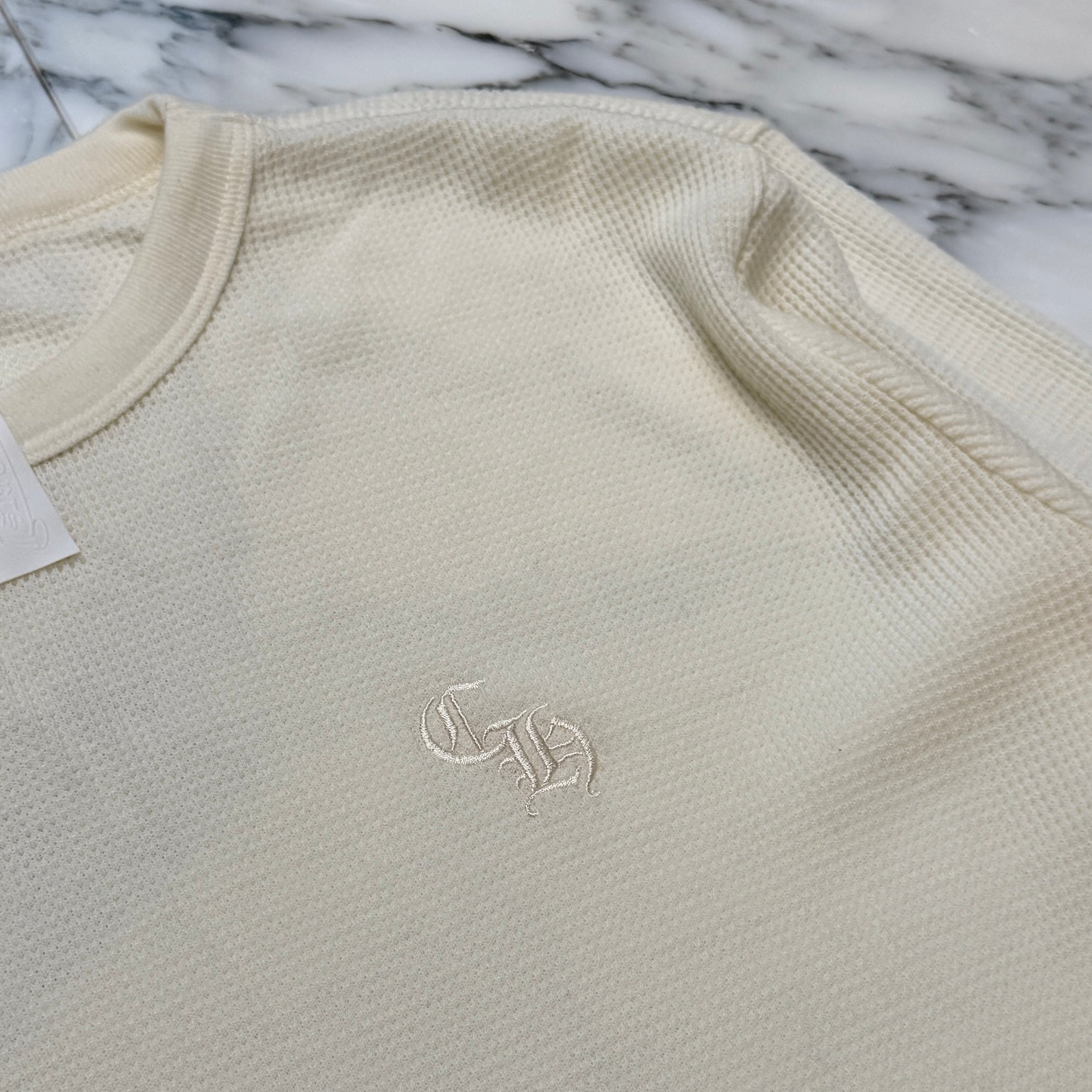 CHROME HEARTS 2025SS Y NOT CH Embroidery Thermal Long Sleeve Tee Size XL クロムハーツ ワイノット CH刺繍 サーマル ロングスリーブTシャツ サイズXL