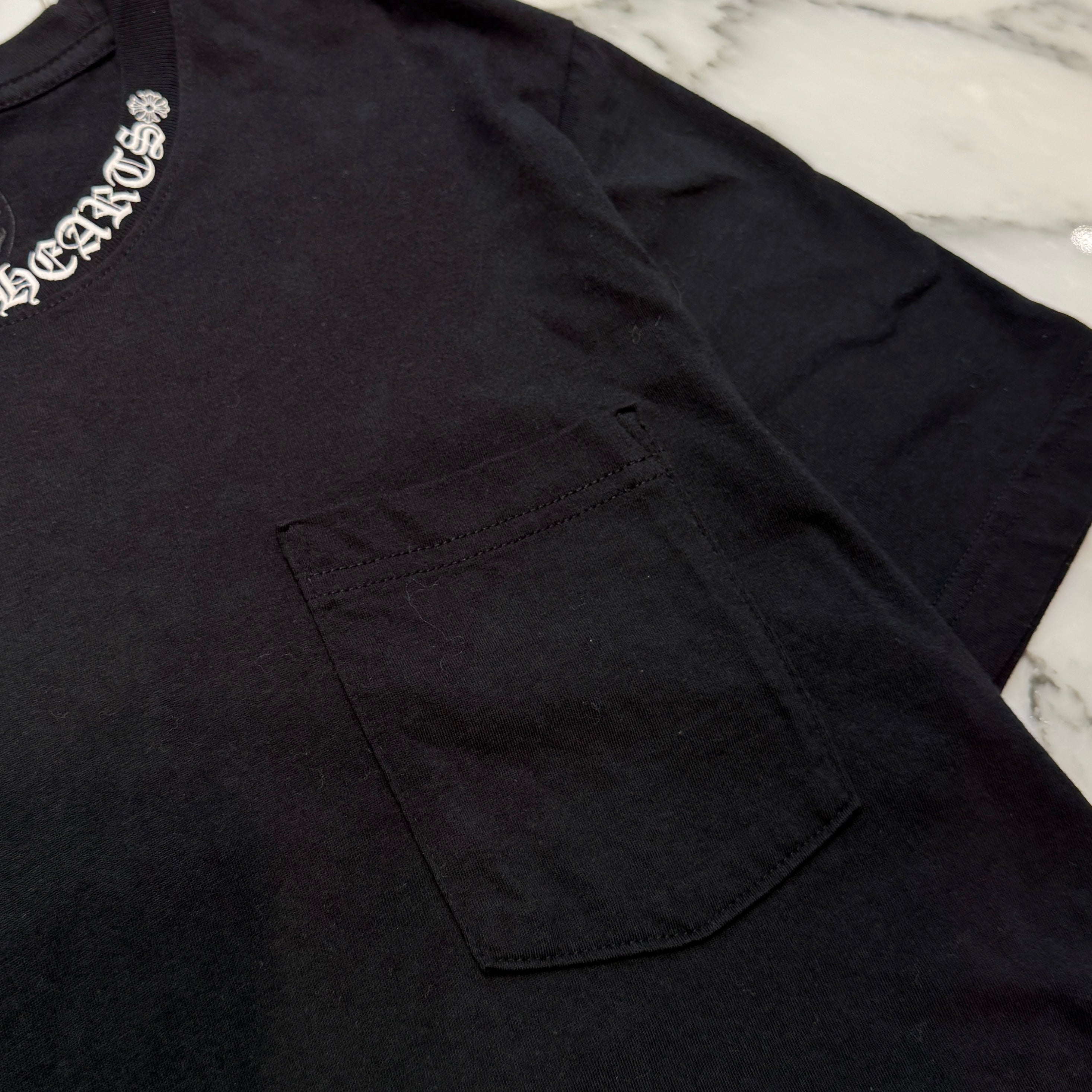 CHROME HEARTS Neck Logo Horseshoe Tee Size M クロムハーツ ネックロゴ ホースシュー Tシャツ サイズM