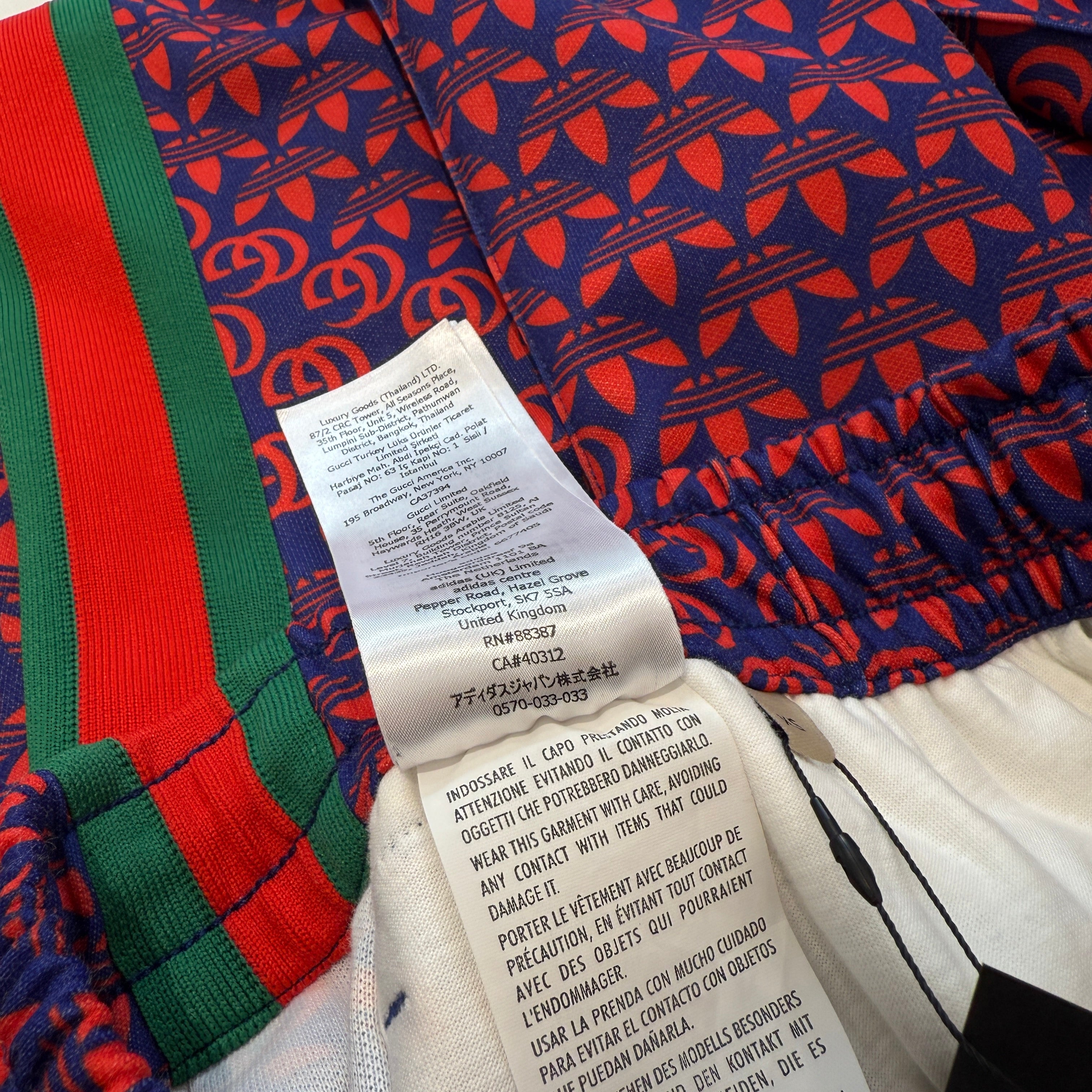 GUCCI × adidas 2022SS Double G and Trefoil Print Sweat Pants 692113 XJEKV Size XS グッチ × アディダス ダブルGアンドトレフォイルプリント スウェットパンツ サイズXS