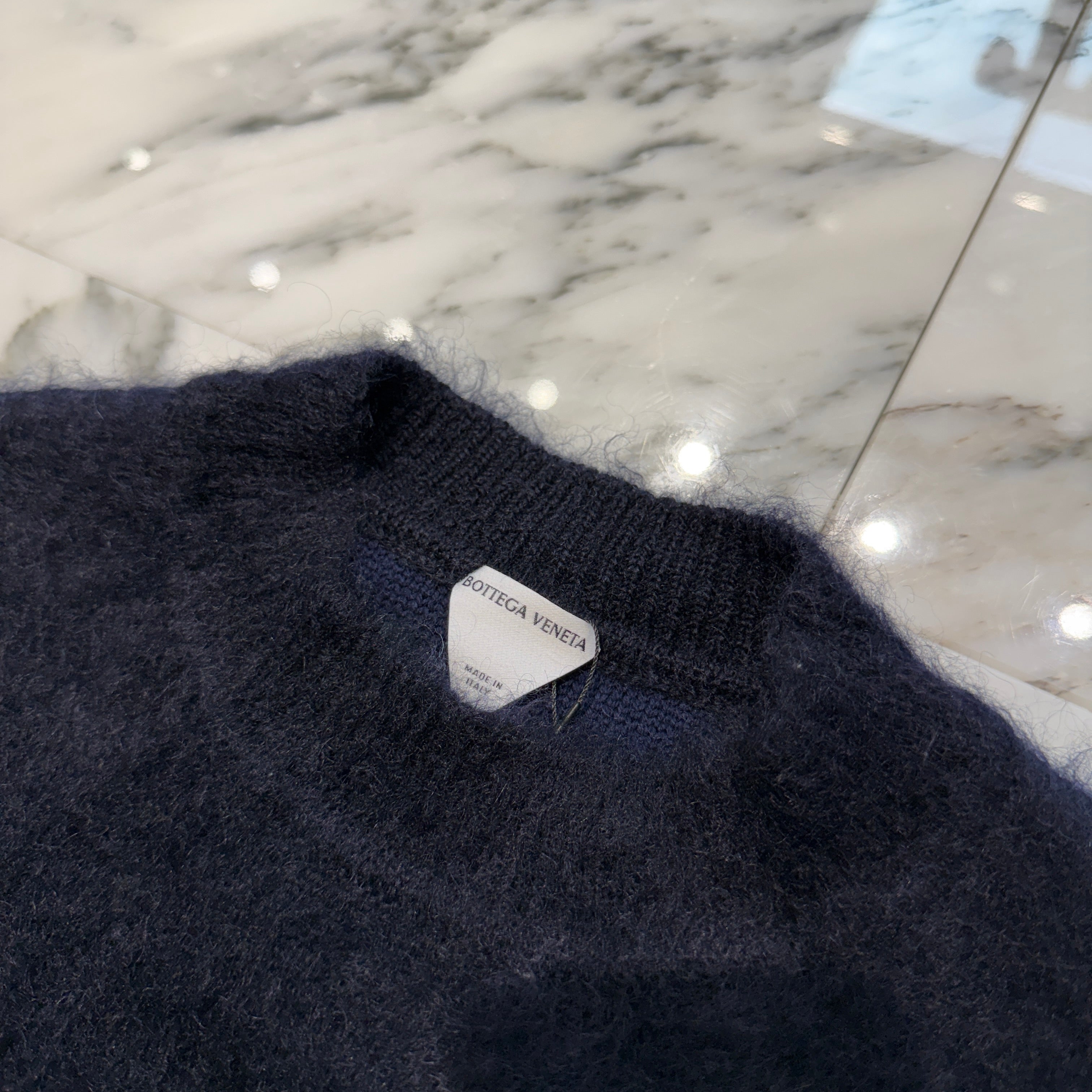 BOTTEGA VENETA 2023SS Wool Mohair Chevron Turtleneck Knit 725644 V2M90 Size XS ボッテガ・ヴェネタ ウール モヘア シェブロン タートルネックニット サイズXS